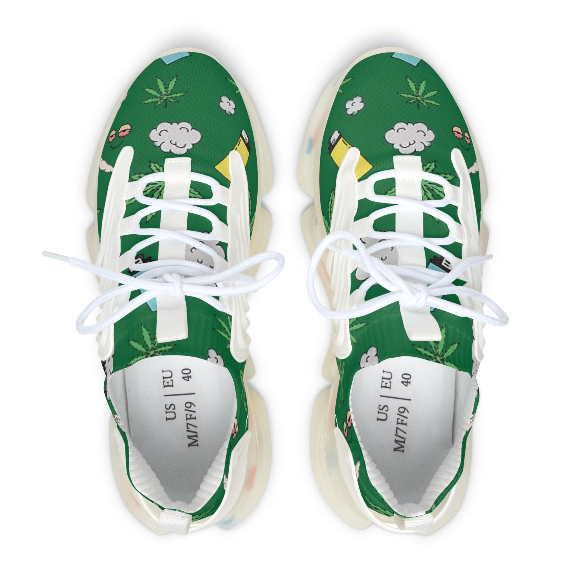 Women Medicated Design Mesh Sneakers
