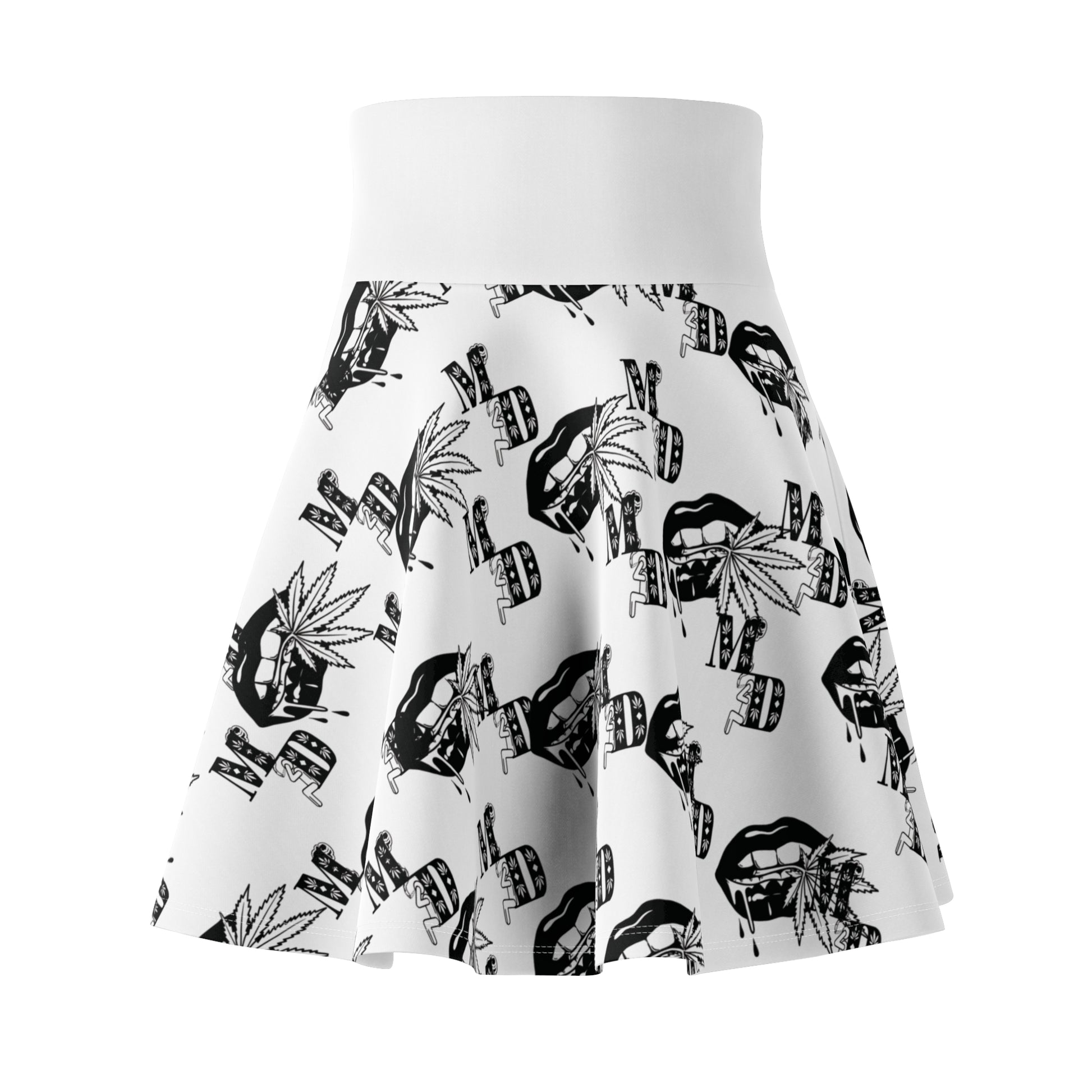 Women Medicated Design Skater Skirt
