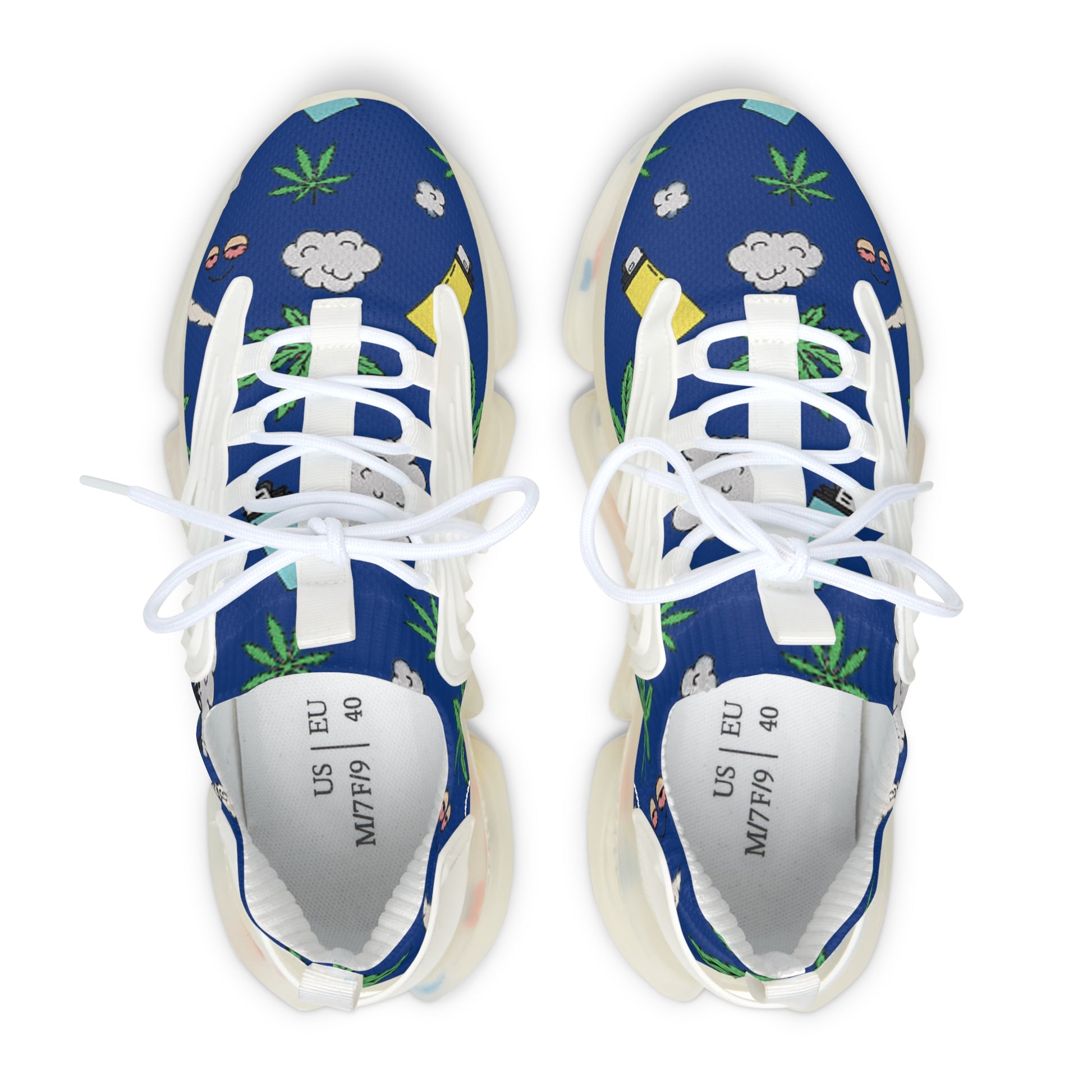 Women Medicated Design Mesh Sneakers