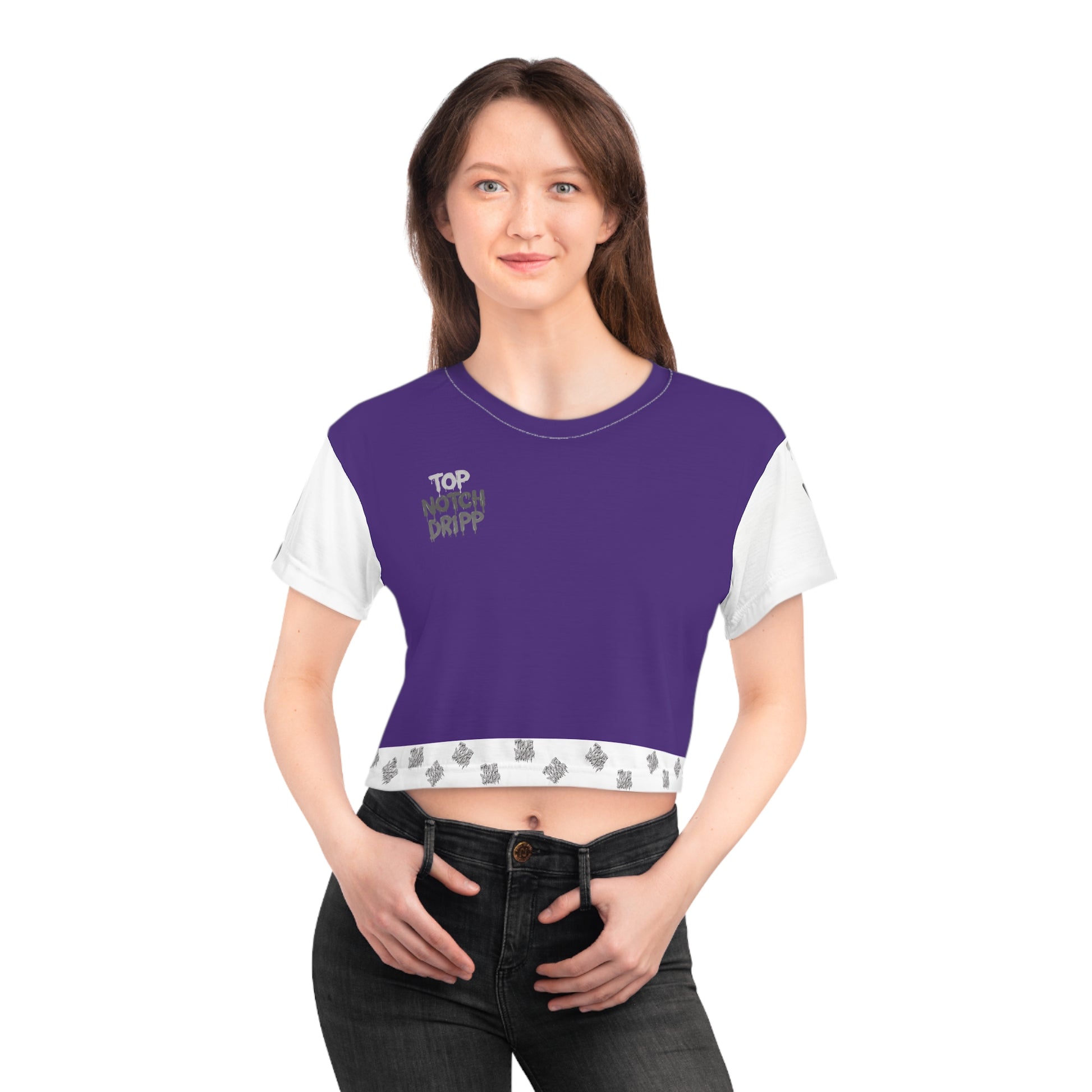 Women Top Notch Dripp Crop T