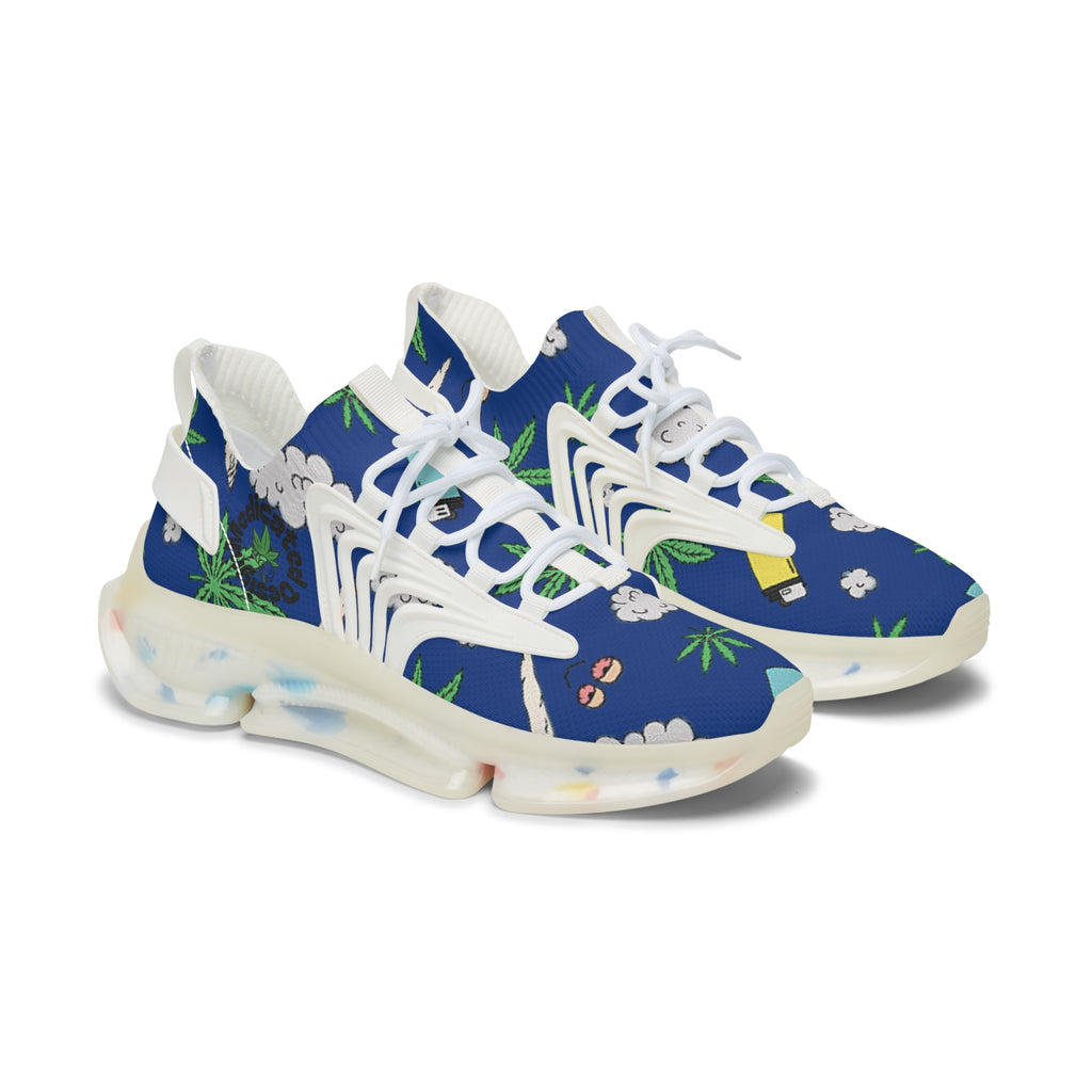 Women Medicated Design Mesh Sneakers