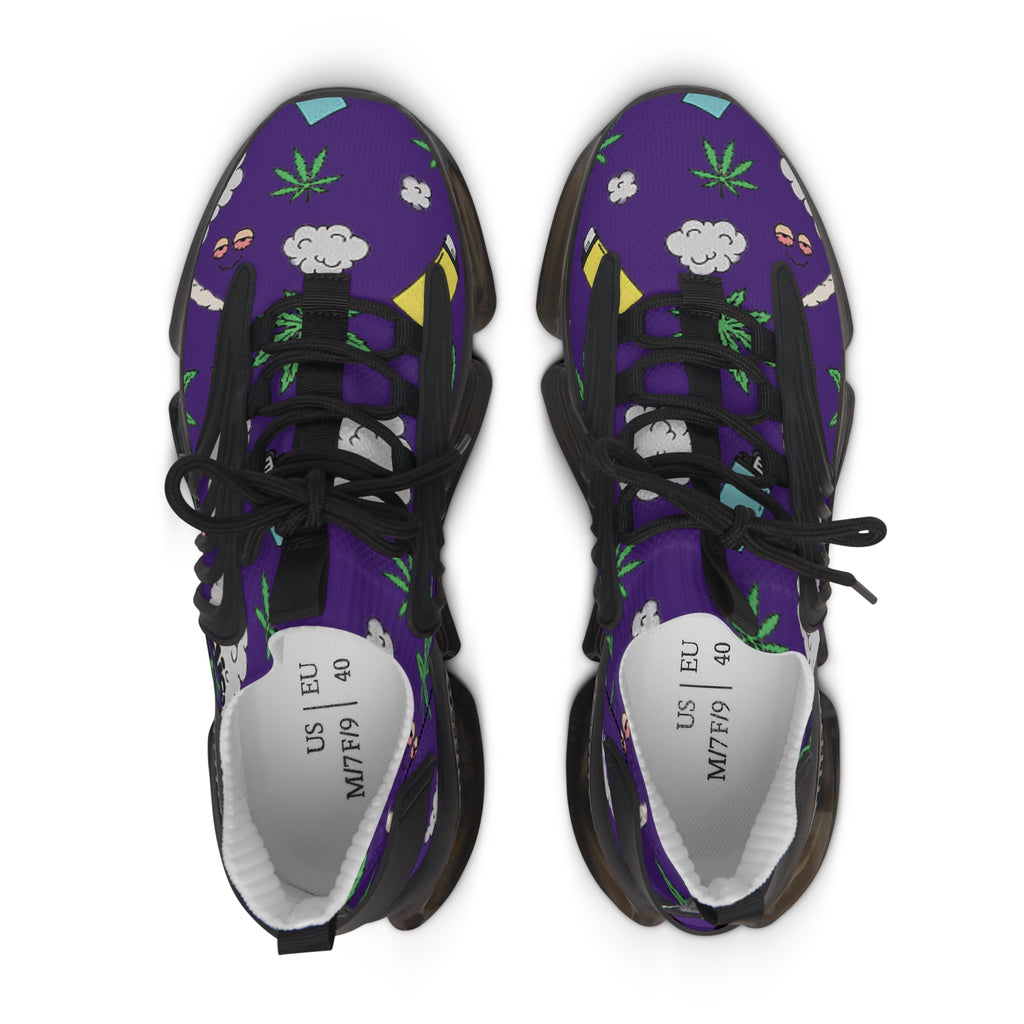 Women Medicated Design Mesh Sneakers