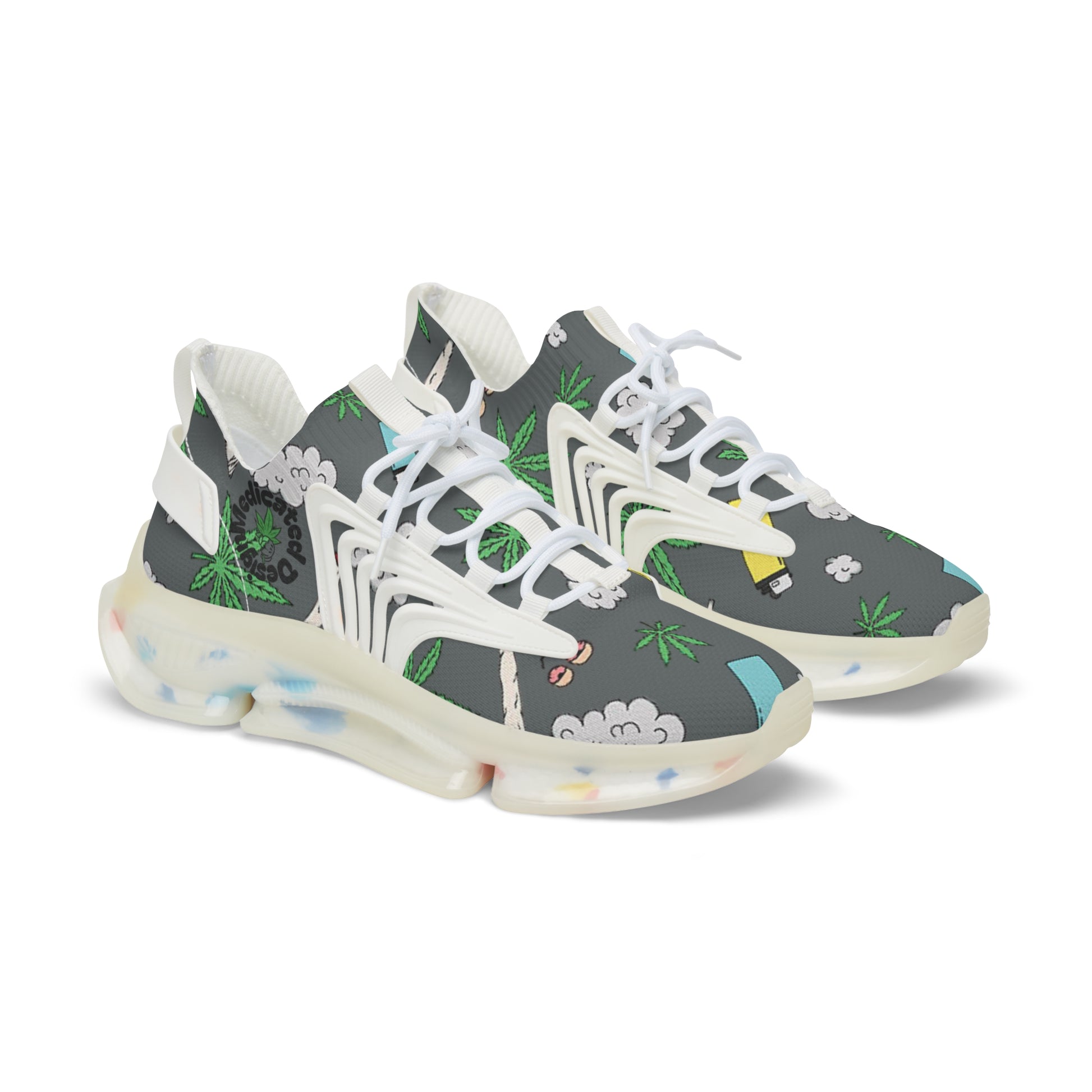 Medicated Design Mesh Sneakers