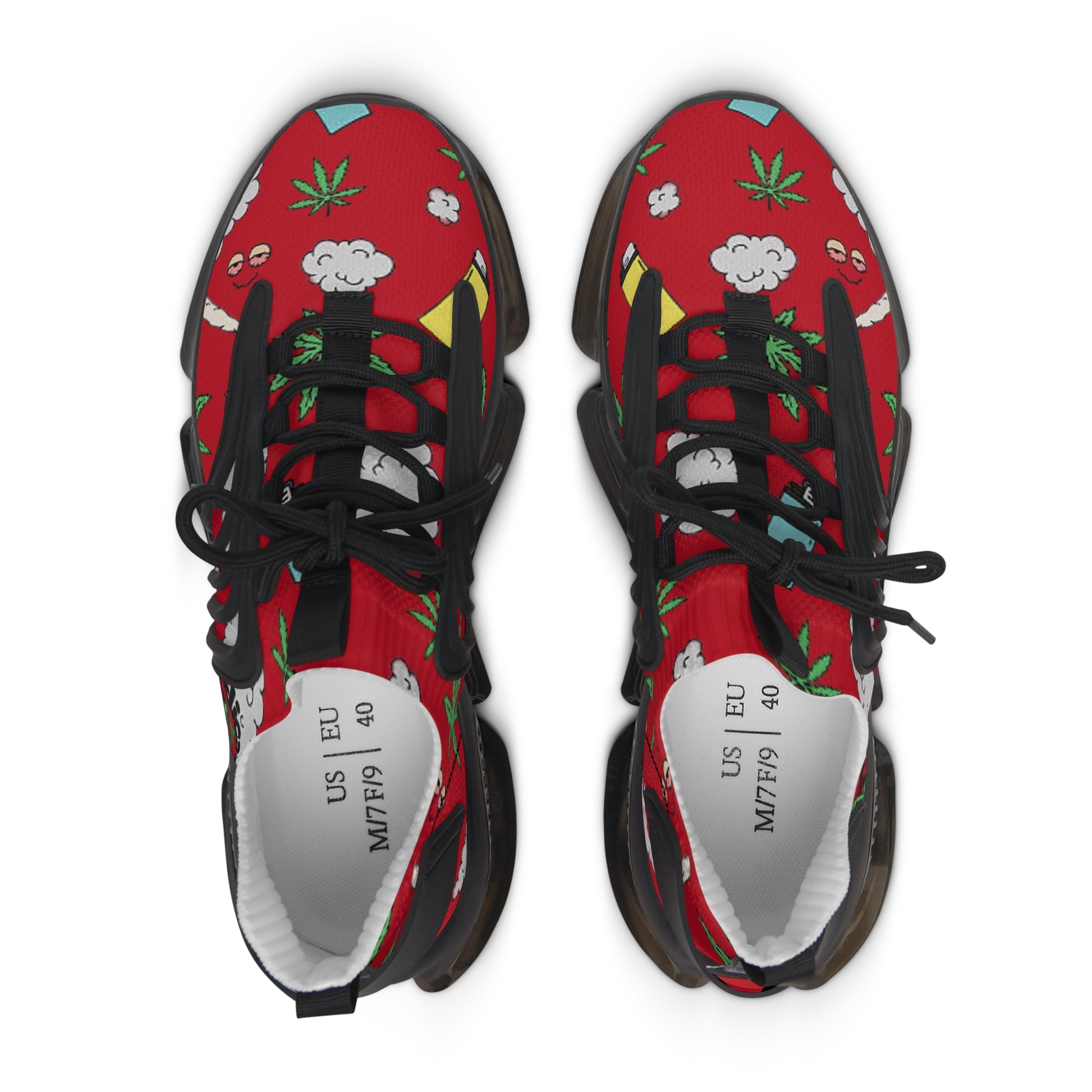 Women Medicated Design Mesh Sneakers