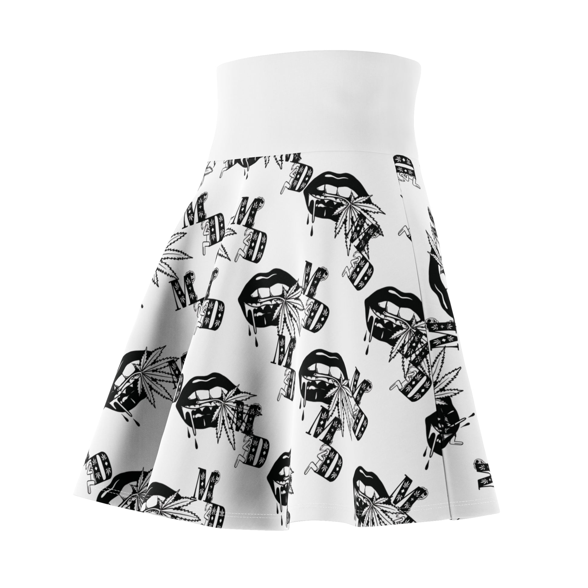 Women Medicated Design Skater Skirt