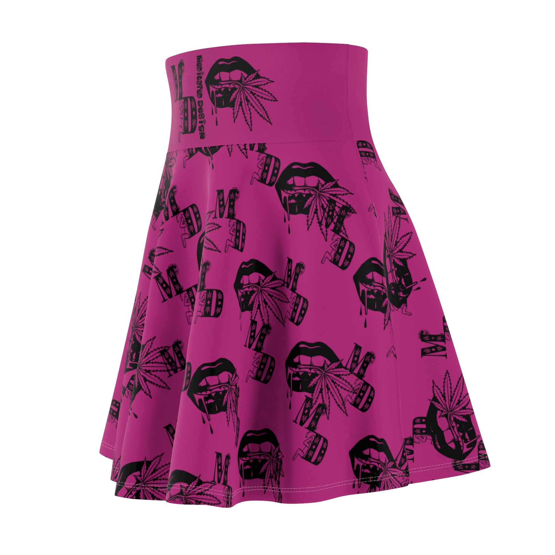Women Medicated Design Skater Skirt