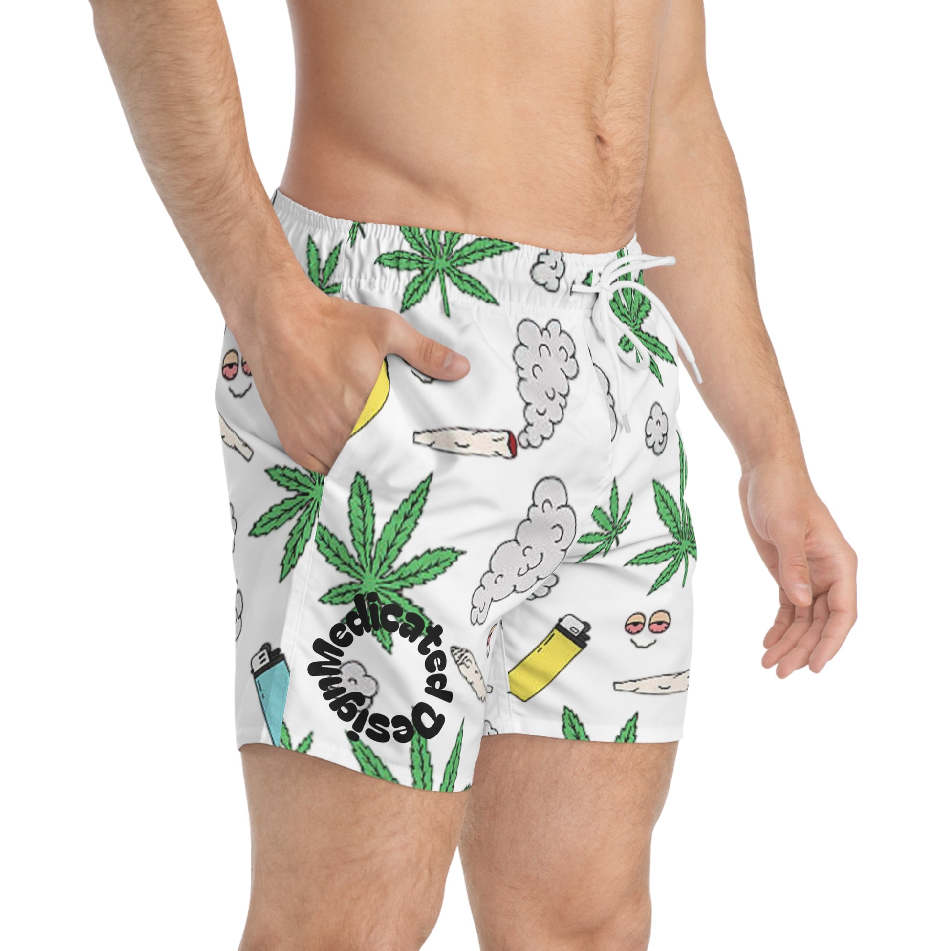 Medicated Design Swim Trunks