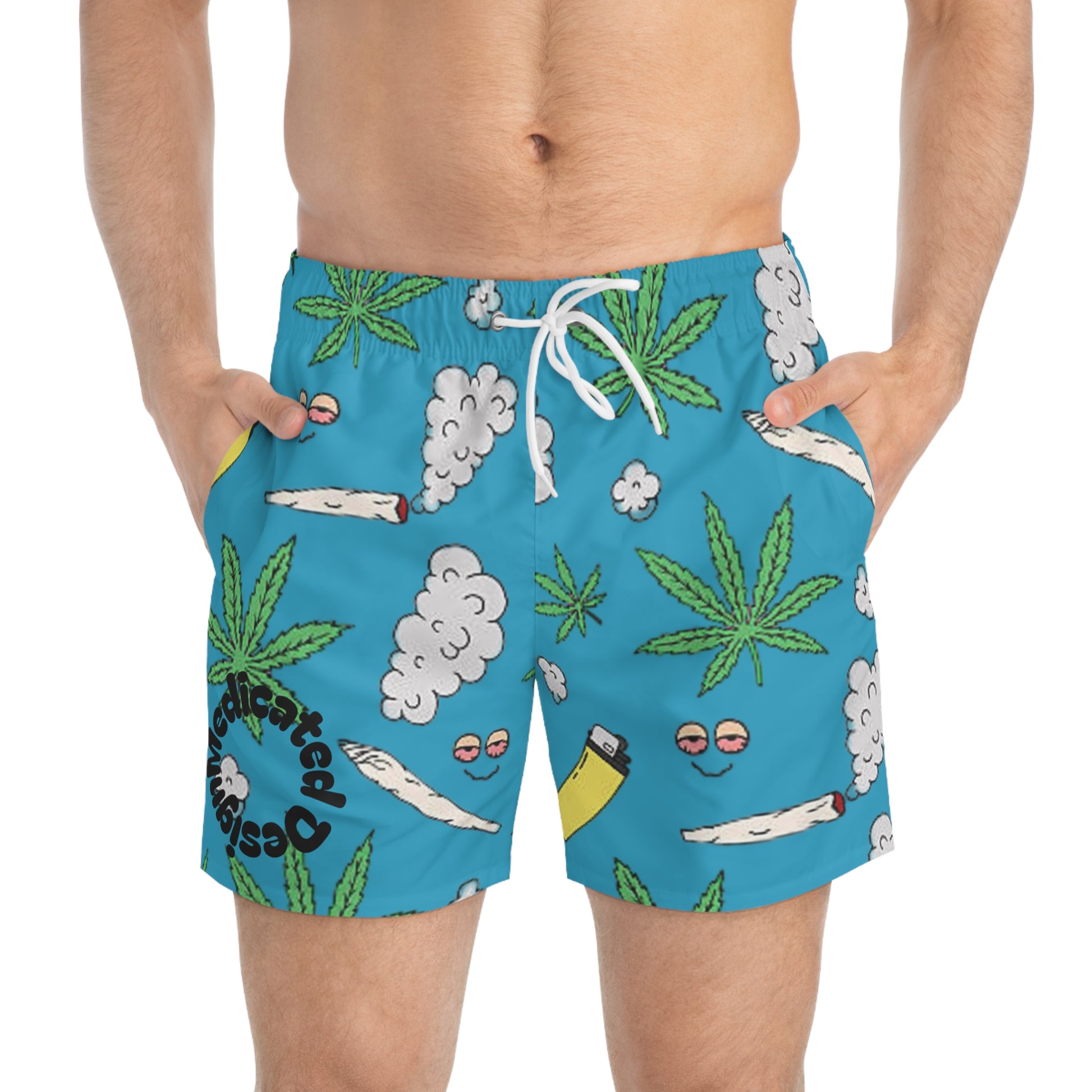 Medicated Design Swim Trunks
