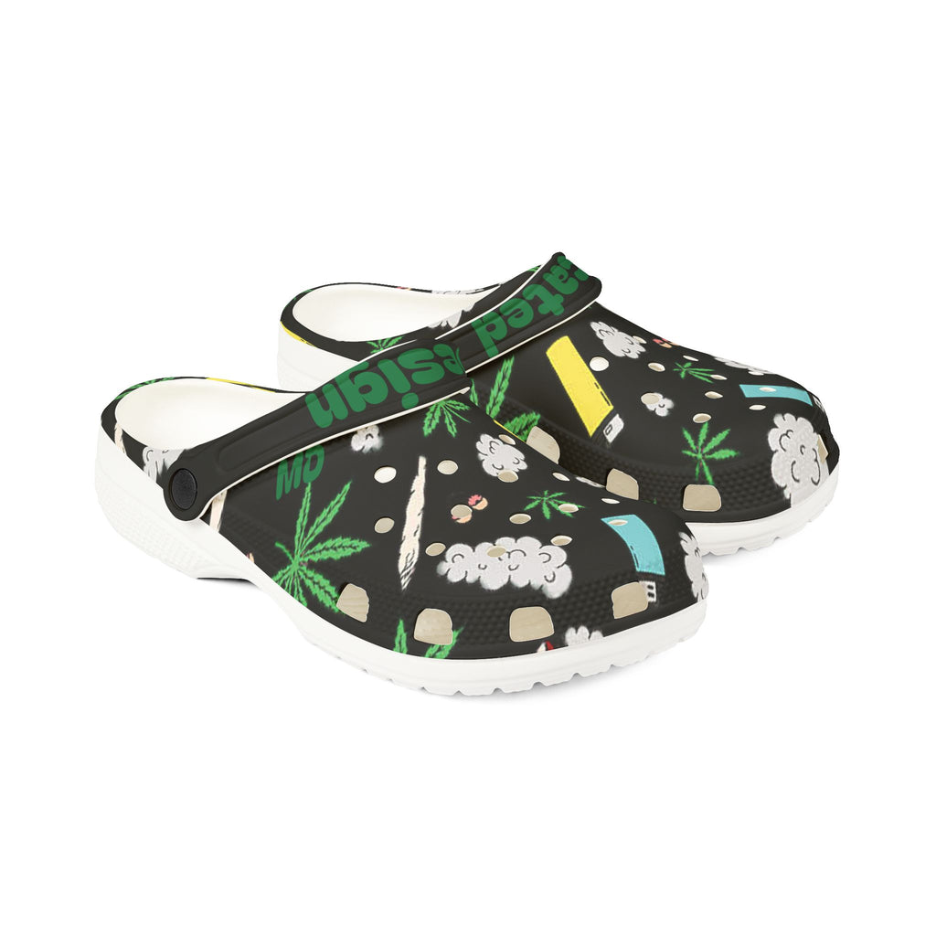 Medicated Design Foam Rubber Clogs