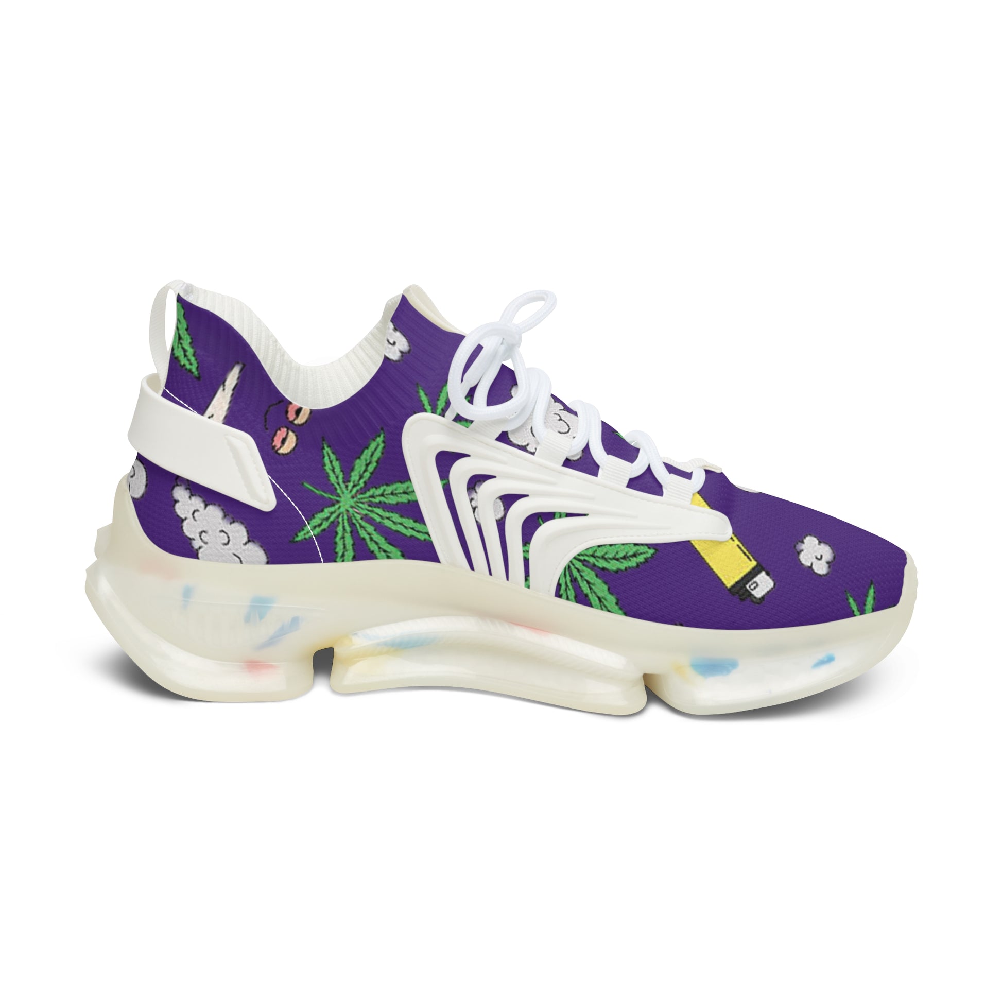 Women Medicated Design Mesh Sneakers