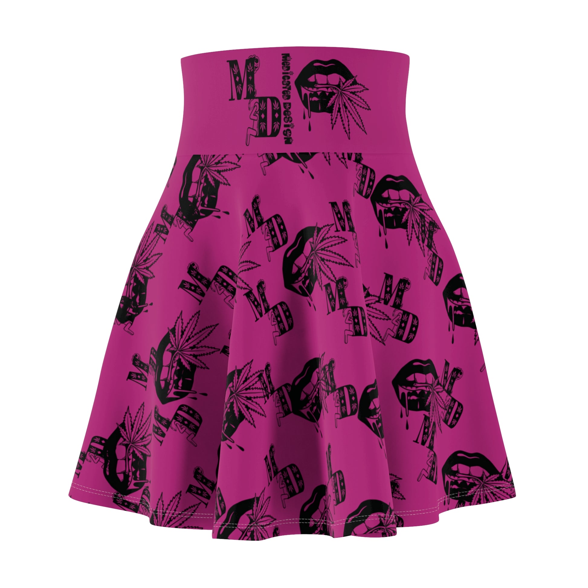 Women Medicated Design Skater Skirt