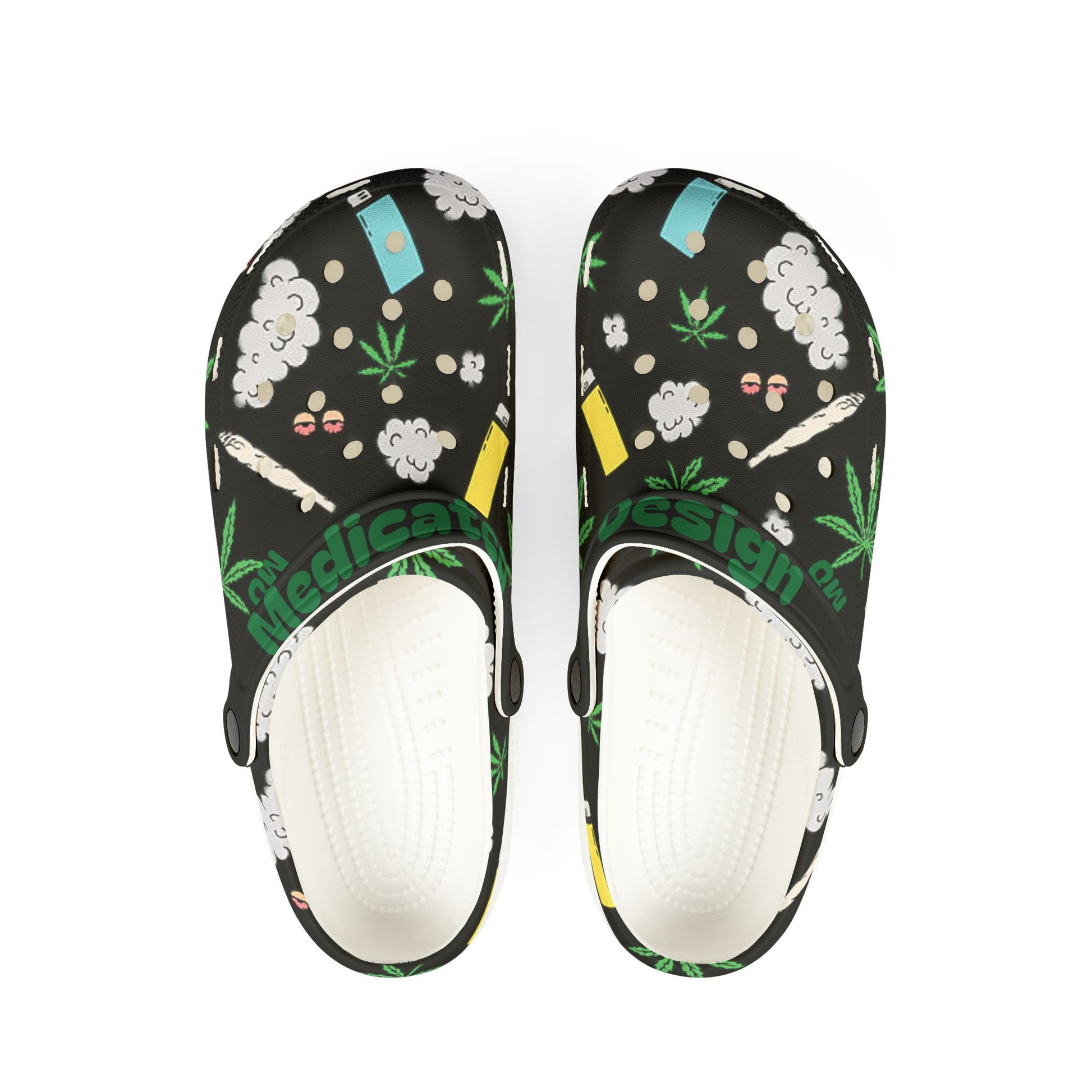 Medicated Design Foam Rubber Clogs