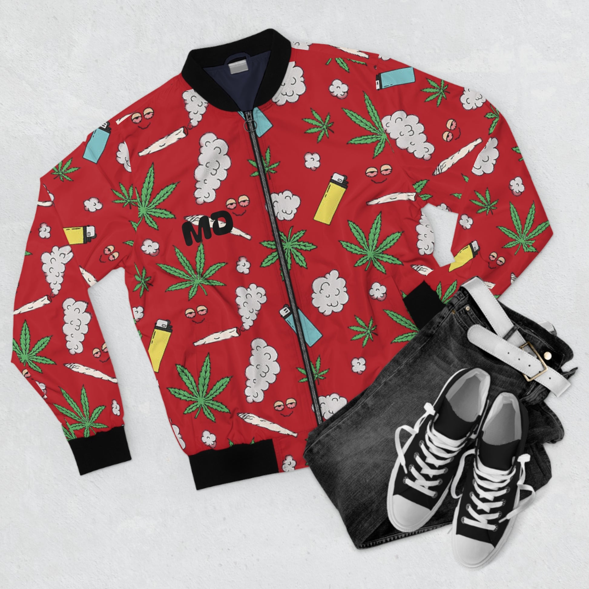 Medicated Design Bomber Jacket