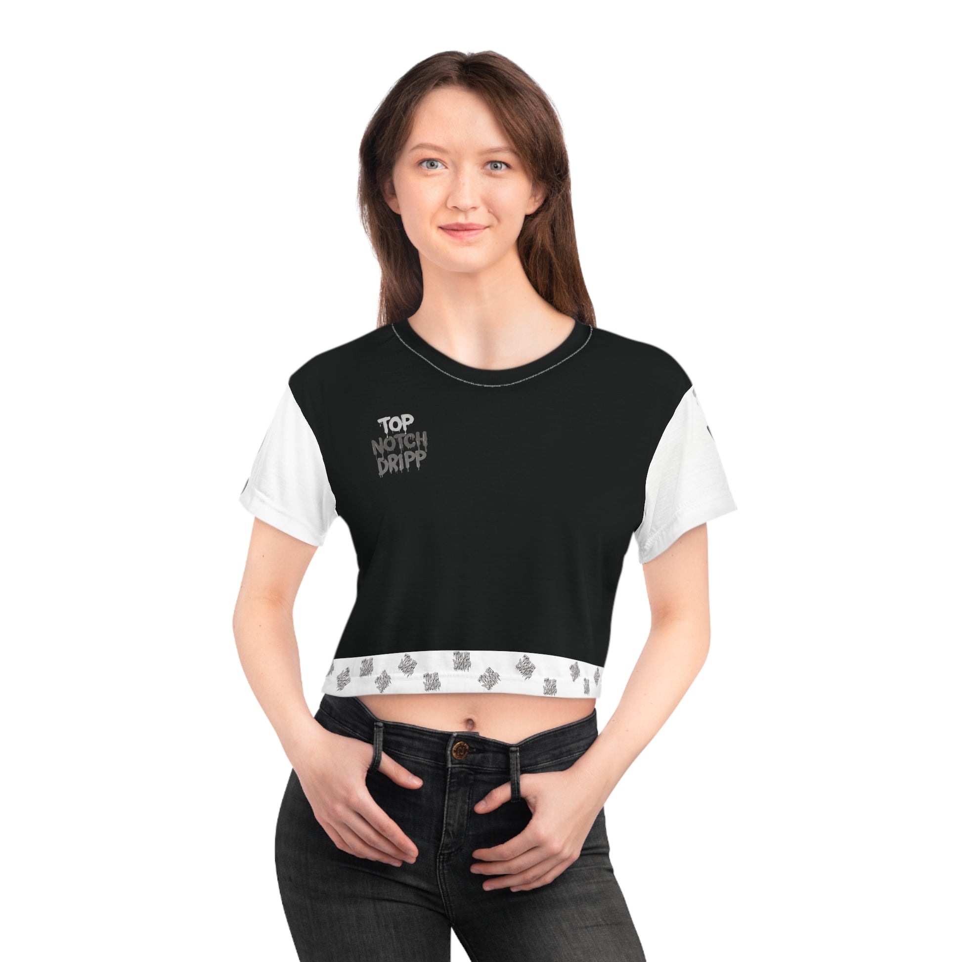 Women Top Notch Dripp Crop T