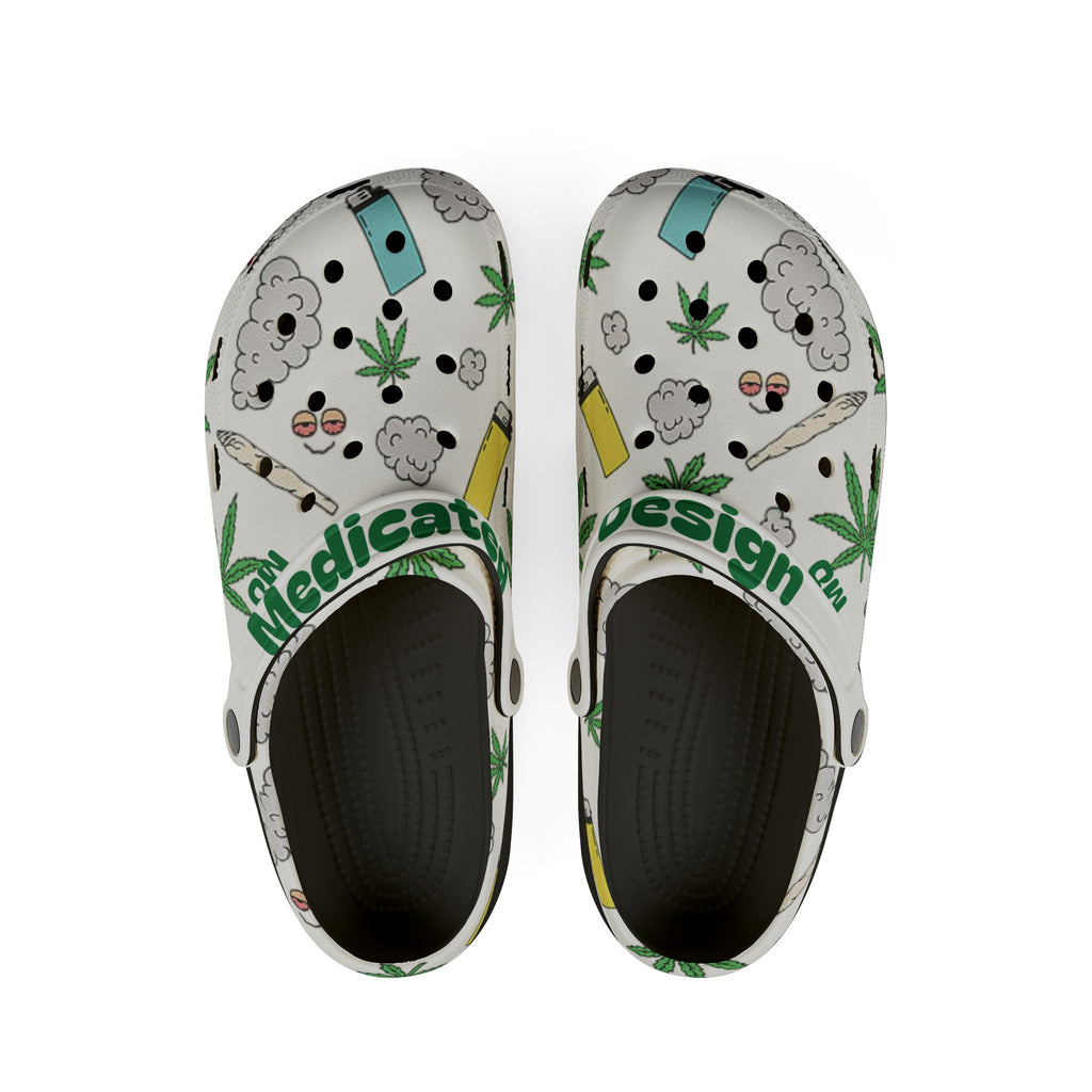 Medicated Design Foam Rubber Clogs