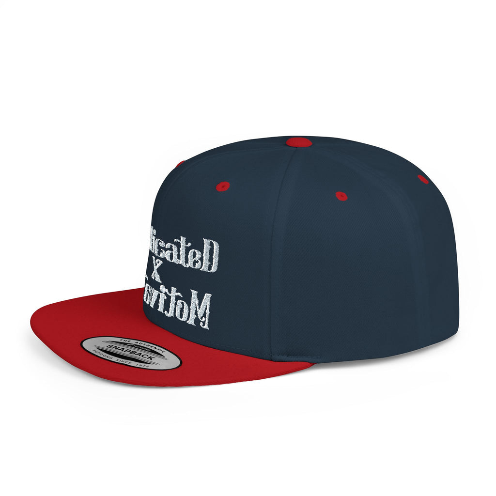 Medicated x Motivated Flat Bill Snapback Hat