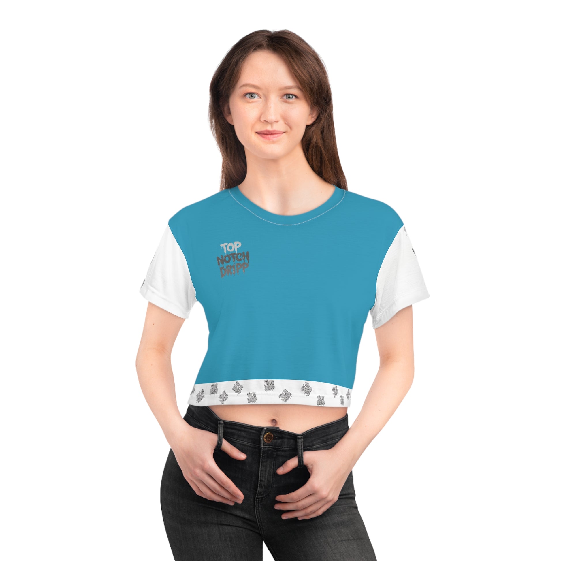 Women Top Notch Dripp Crop T