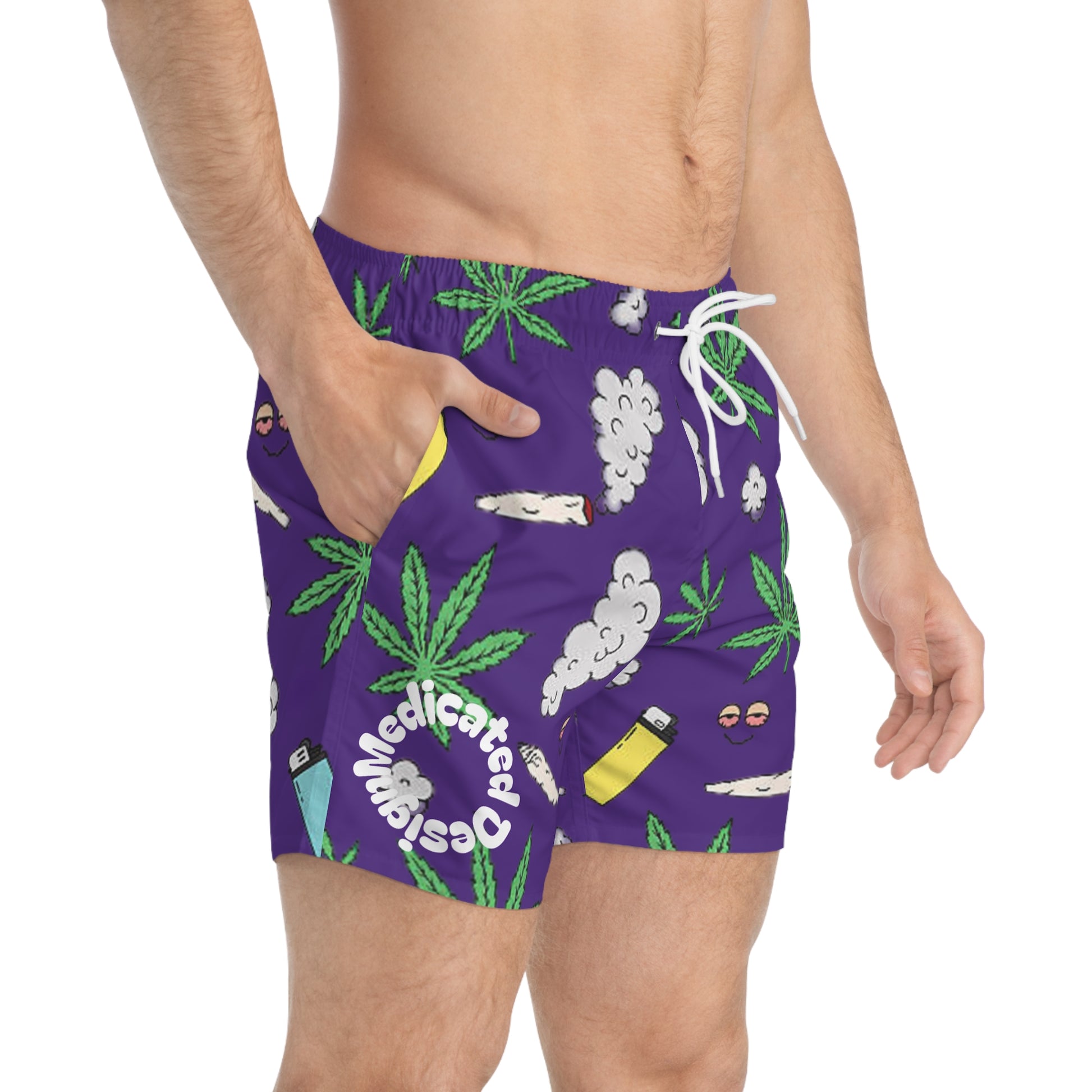 Medicated Design Swim Trunks