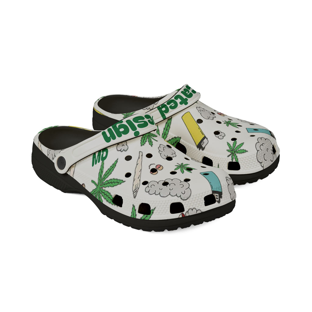 Medicated Design Foam Rubber Clogs