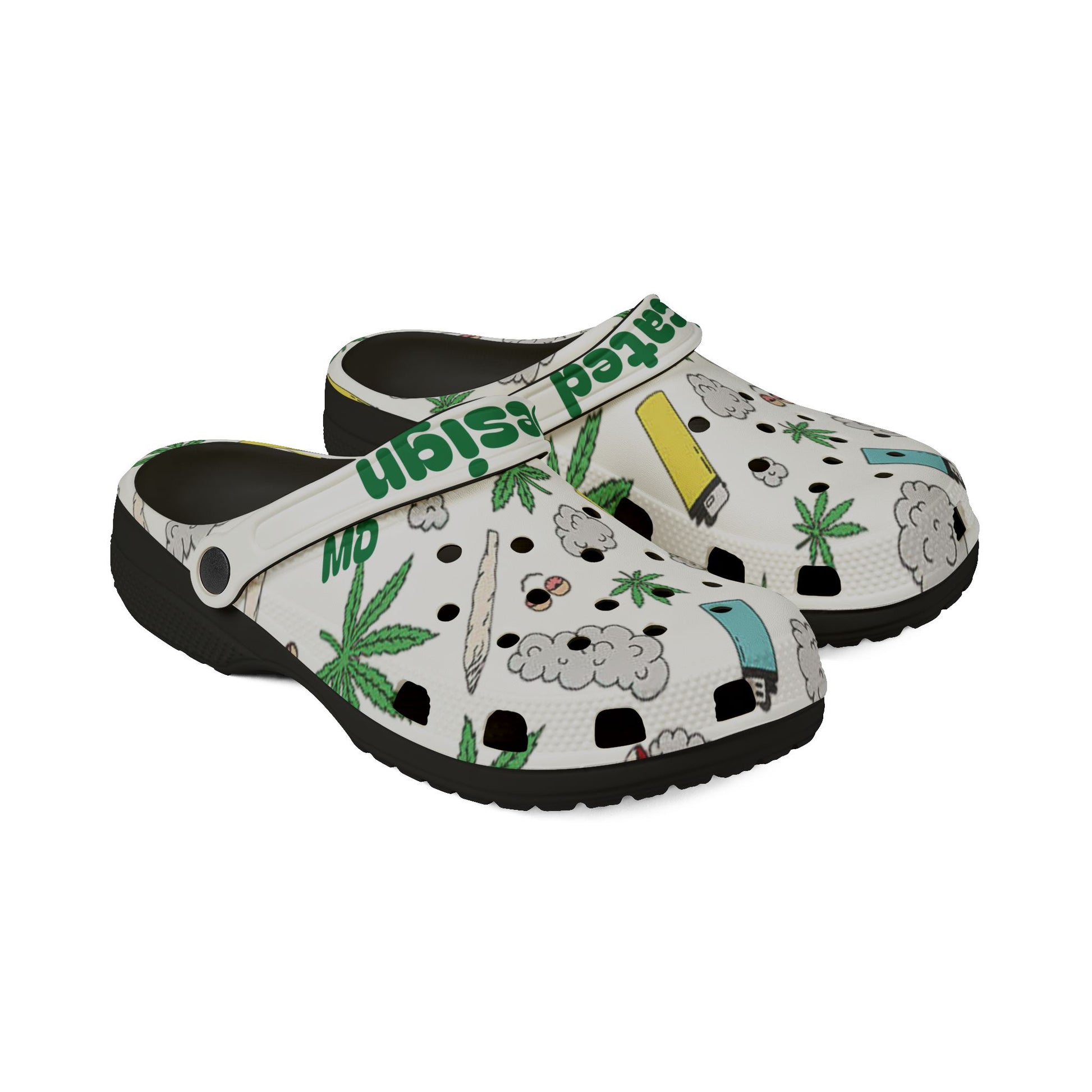 Medicated Design Foam Rubber Clogs