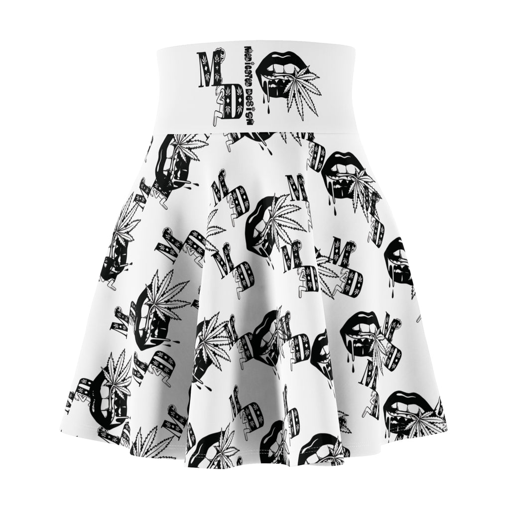 Women Medicated Design Skater Skirt