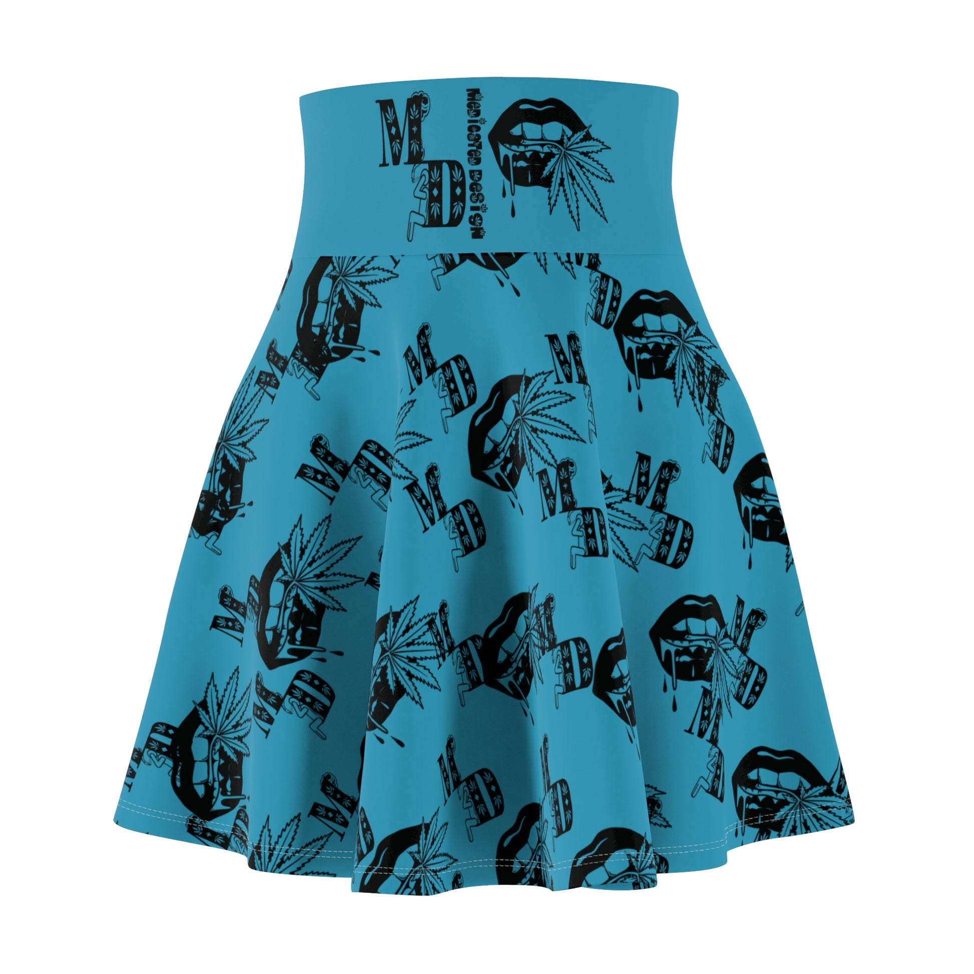 Women Medicated Design Skater Skirt