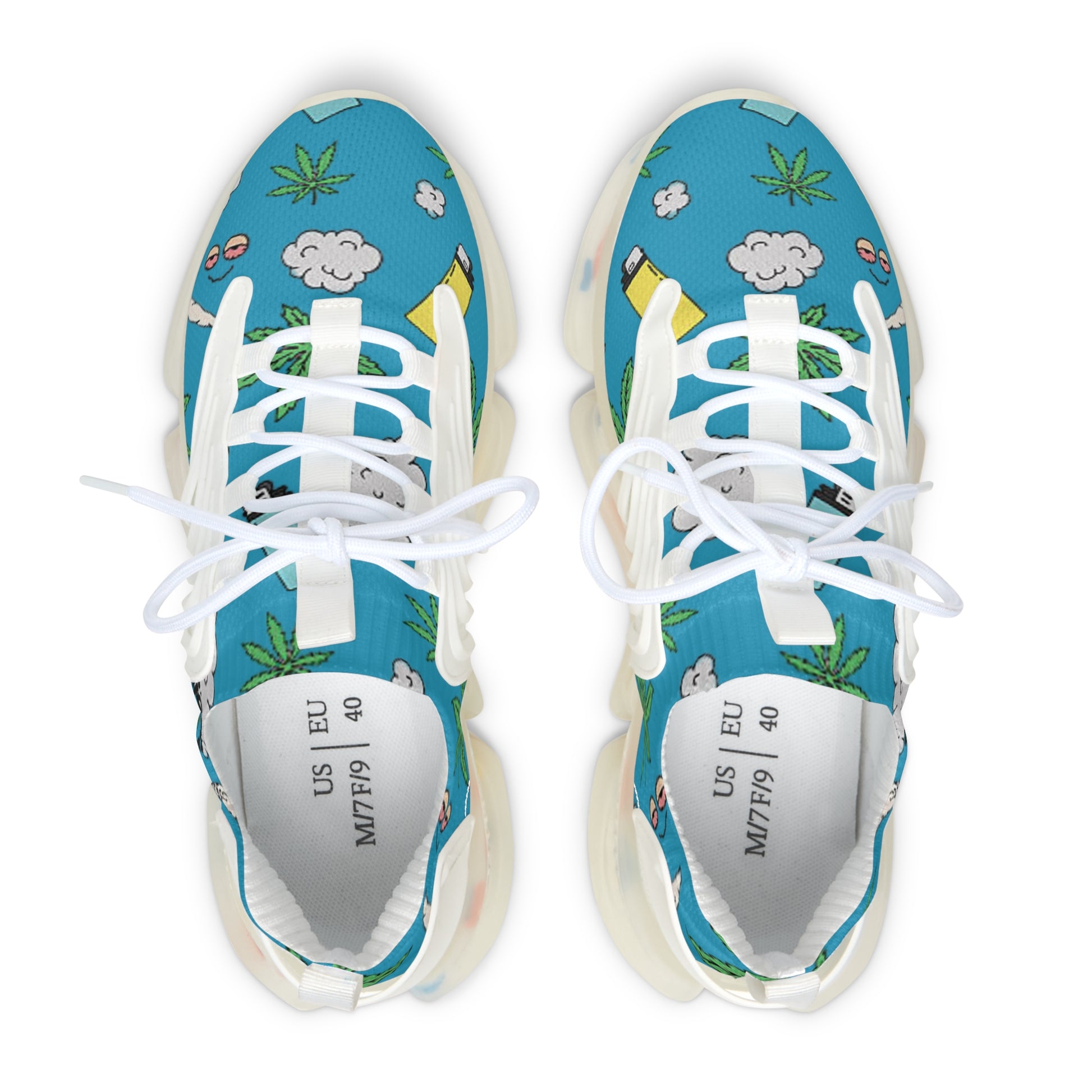 Women Medicated Design Mesh Sneakers