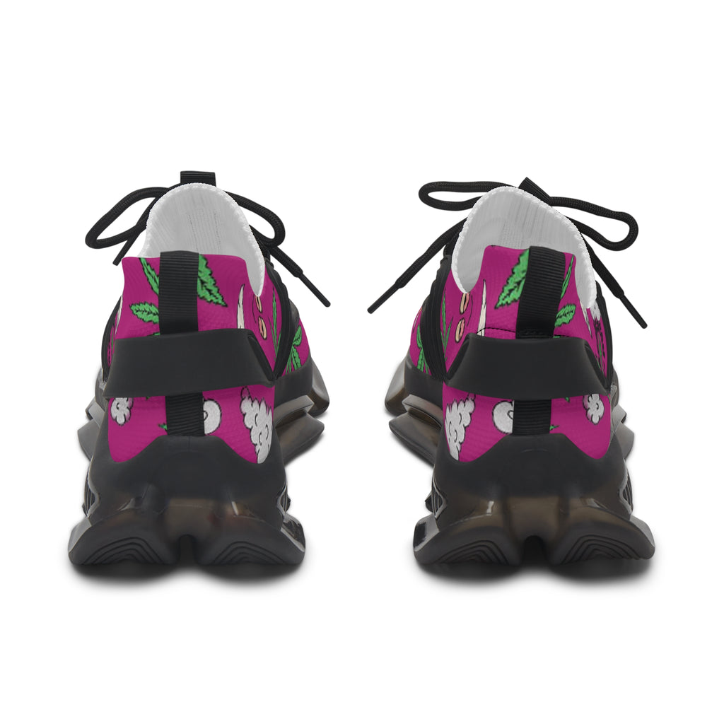 Women Medicated Design Mesh Sneakers