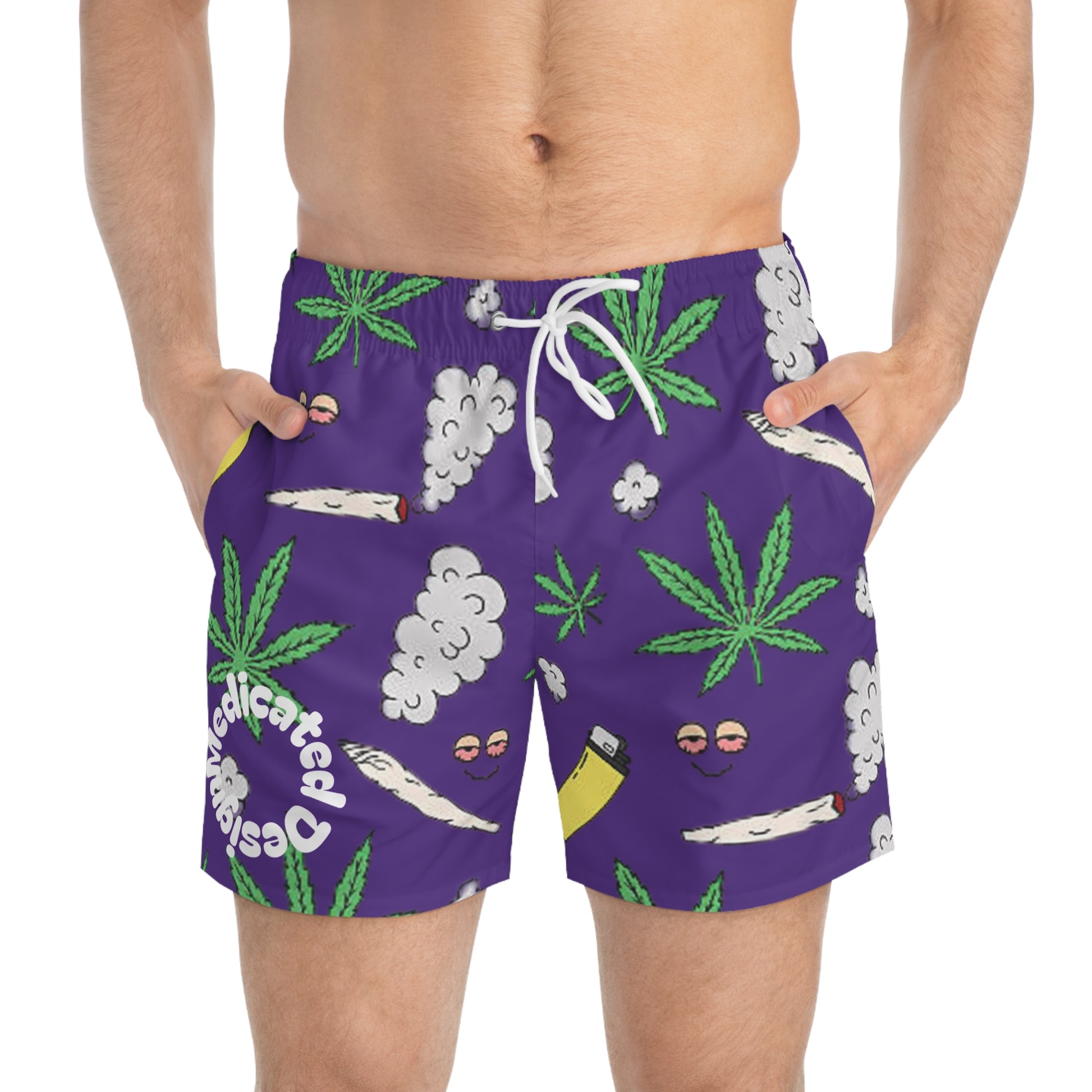 Medicated Design Swim Trunks