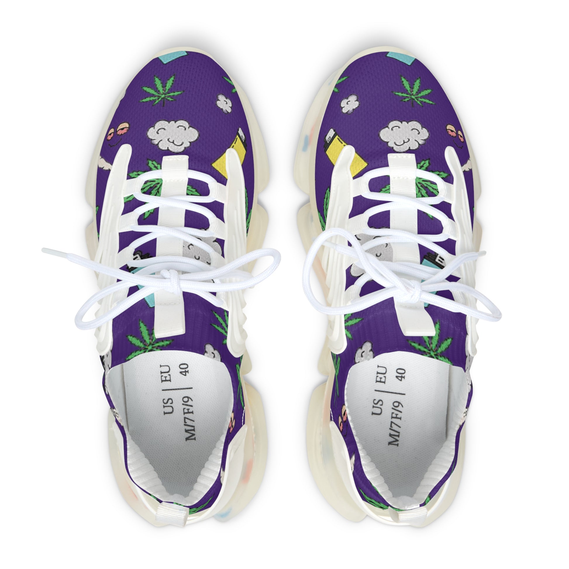 Women Medicated Design Mesh Sneakers