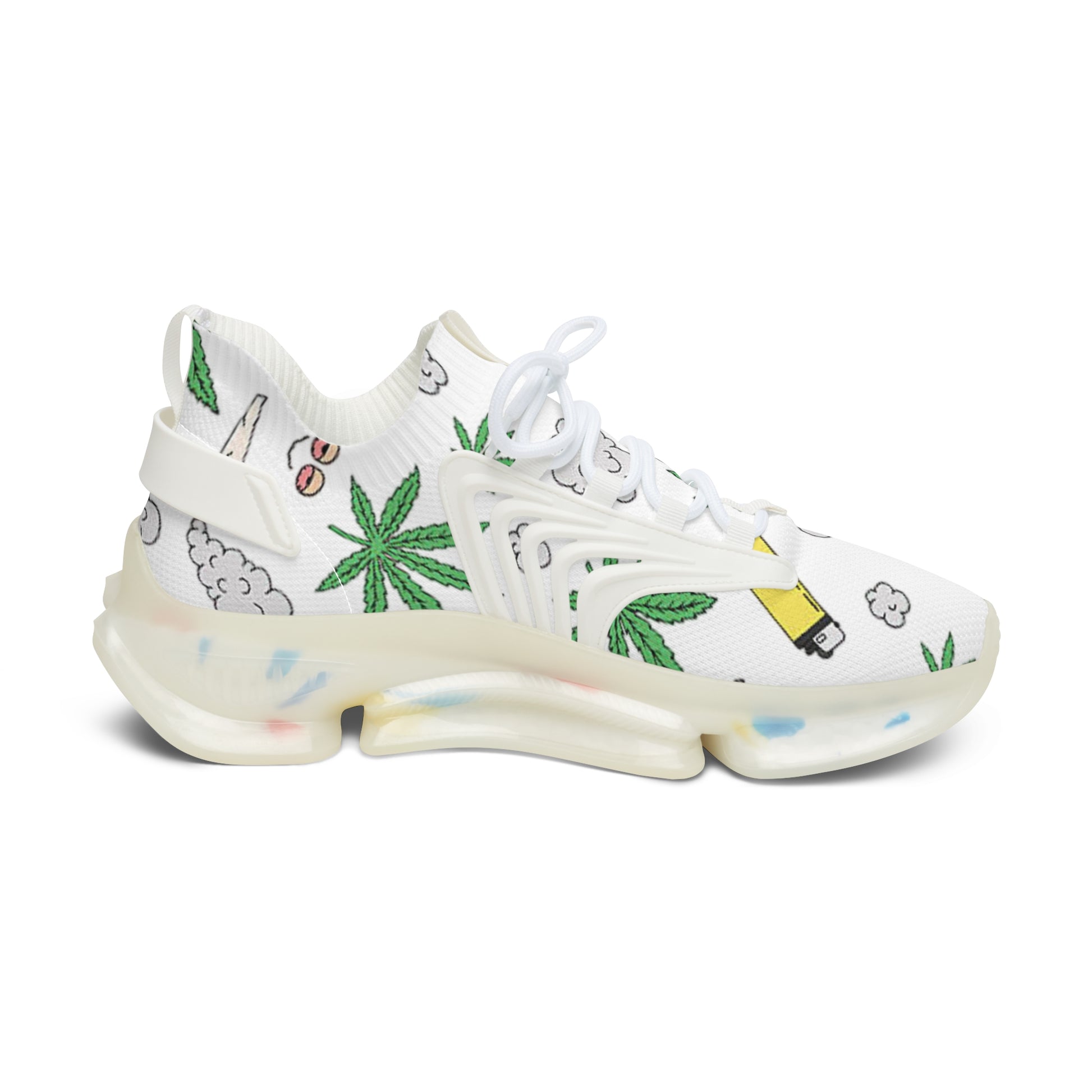 Women Medicated Design Mesh Sneakers