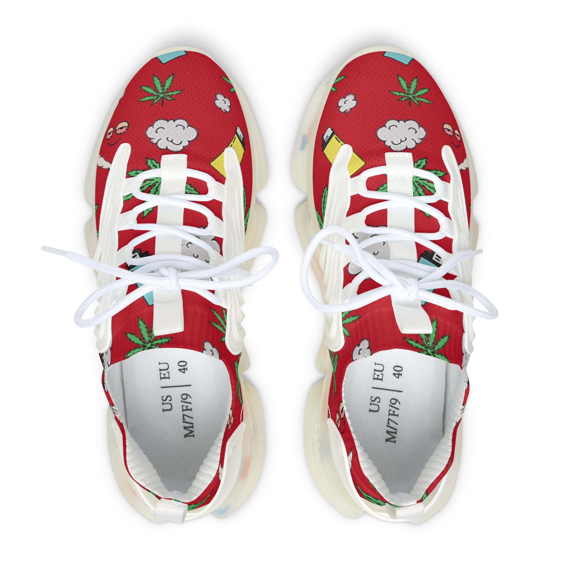 Women Medicated Design Mesh Sneakers