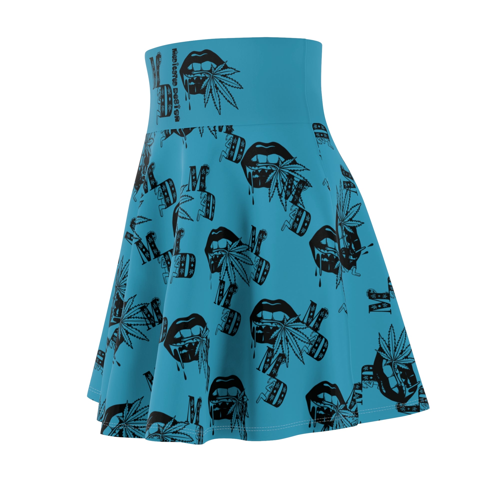 Women Medicated Design Skater Skirt