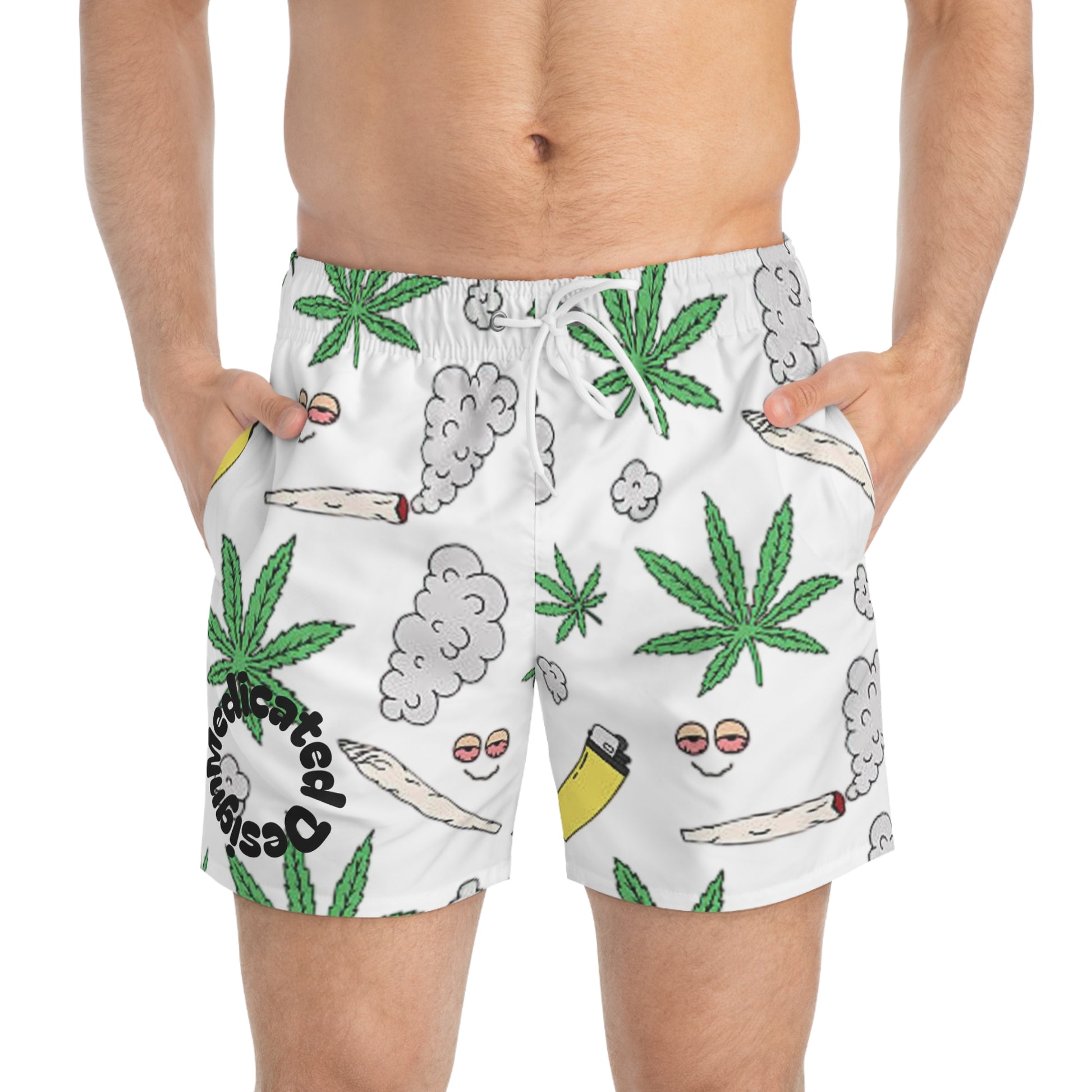 Medicated Design Swim Trunks