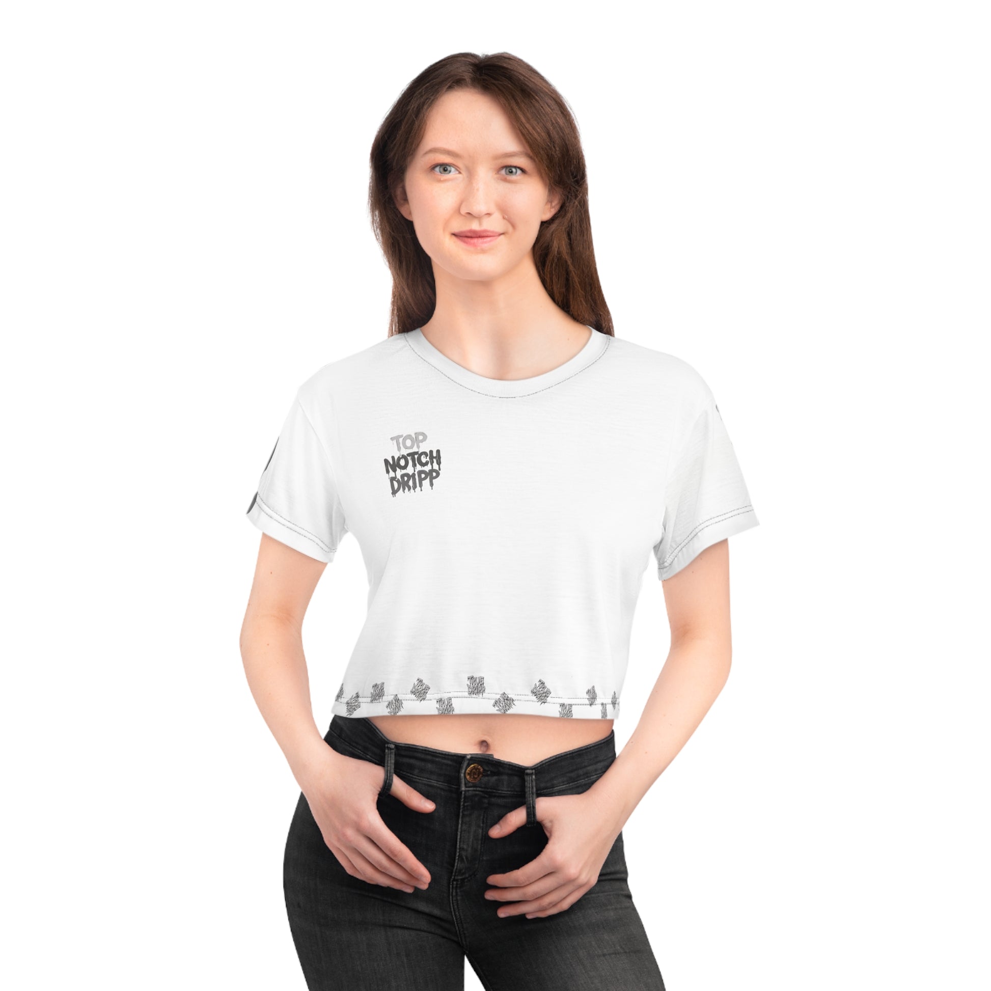 Women Top Notch Dripp Crop T