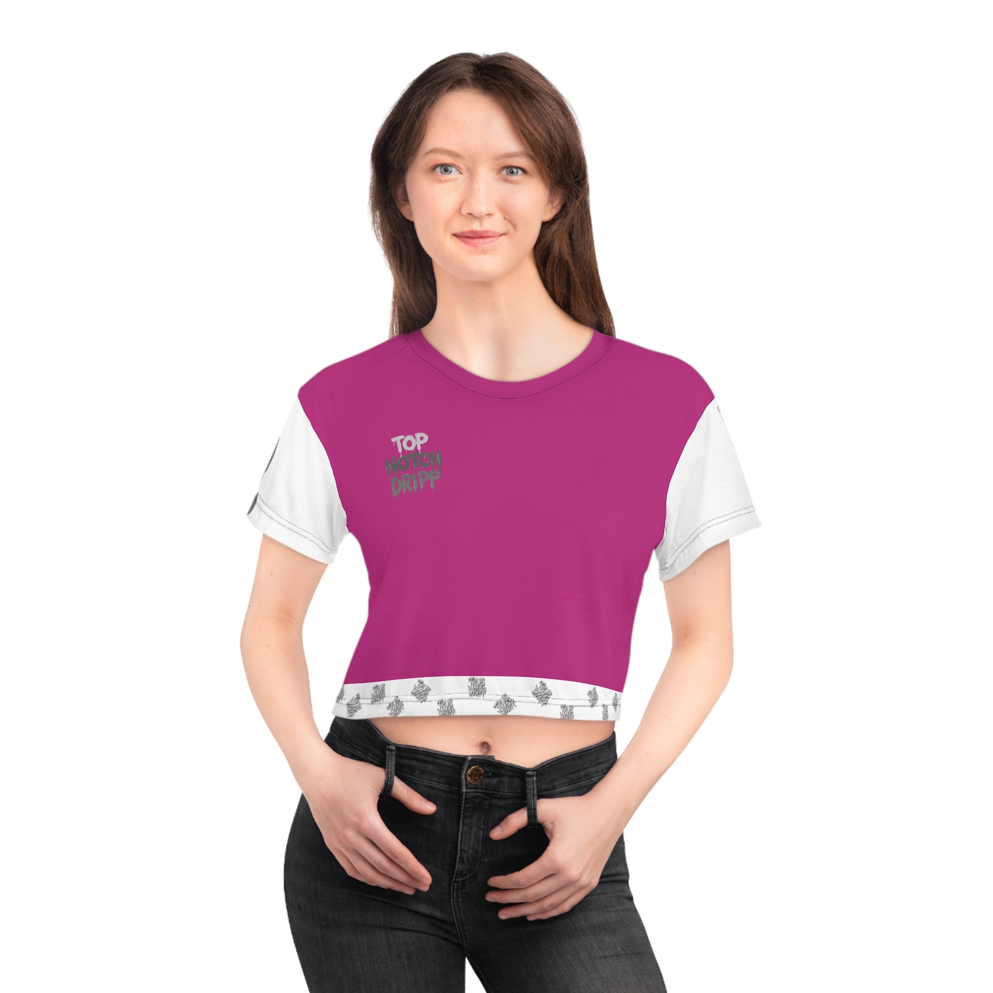 Women Top Notch Dripp Crop T