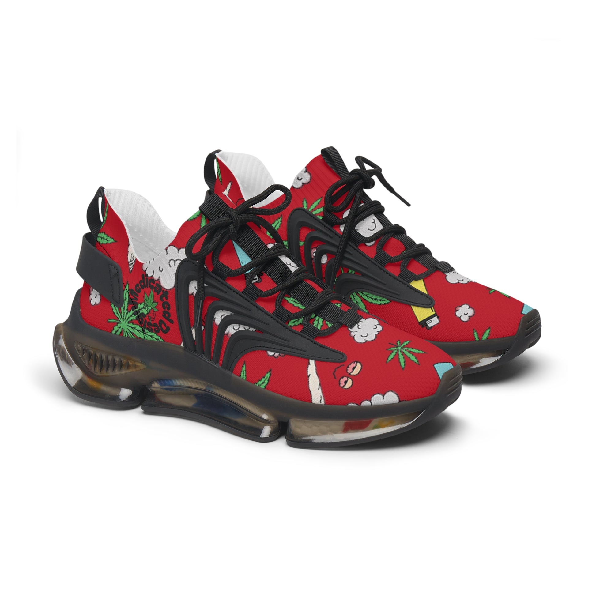 Women Medicated Design Mesh Sneakers