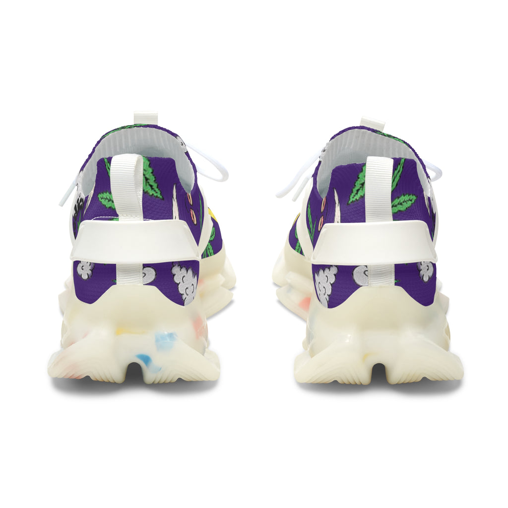 Women Medicated Design Mesh Sneakers