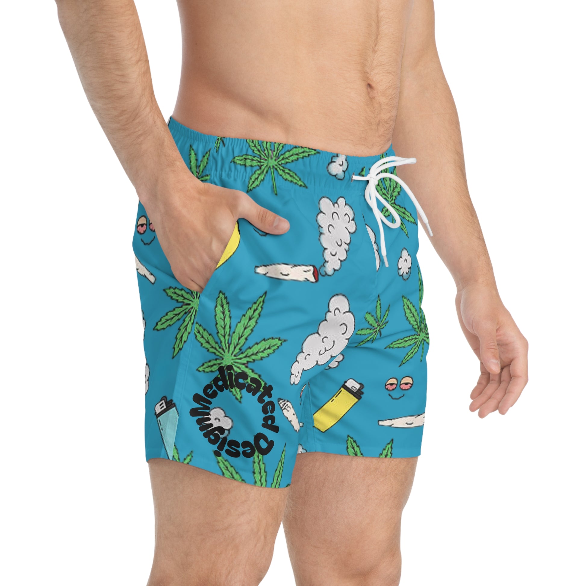 Medicated Design Swim Trunks
