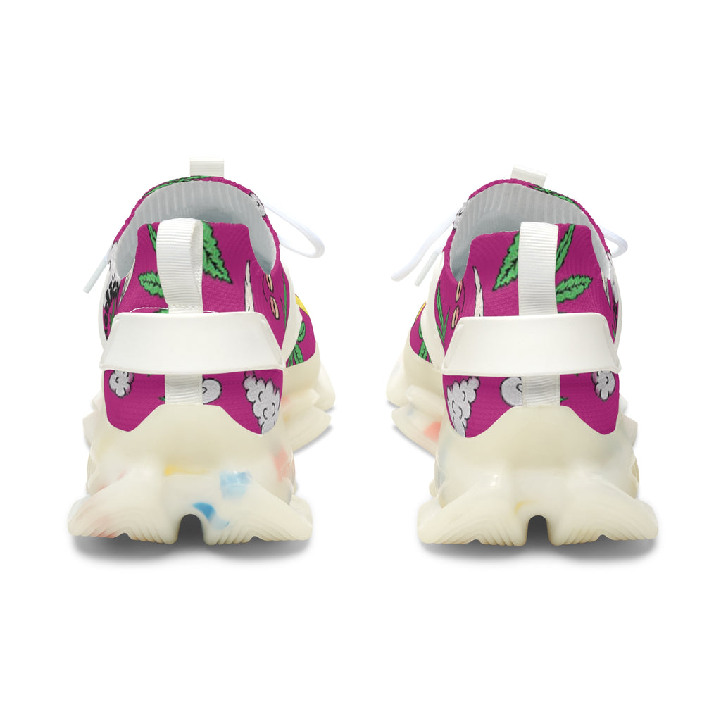 Women Medicated Design Mesh Sneakers