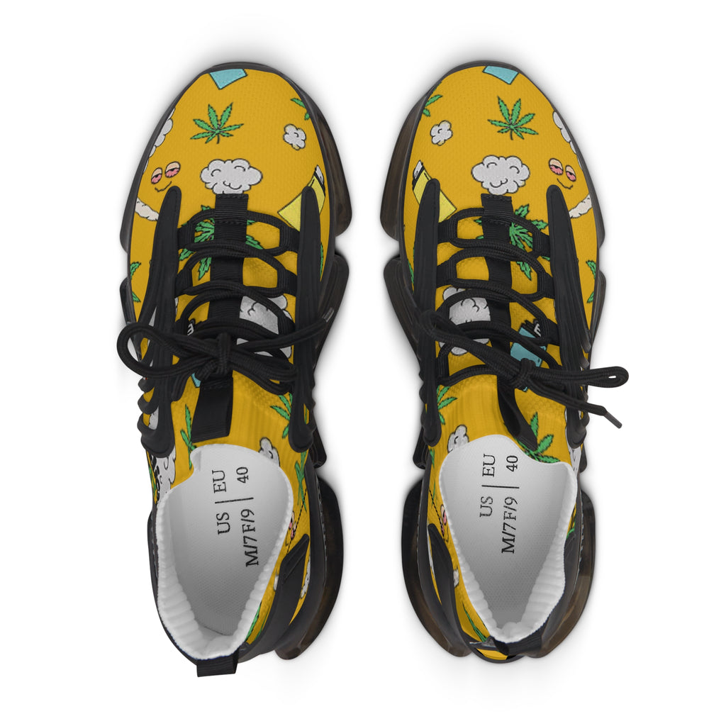 Women Medicated Design Mesh Sneakers