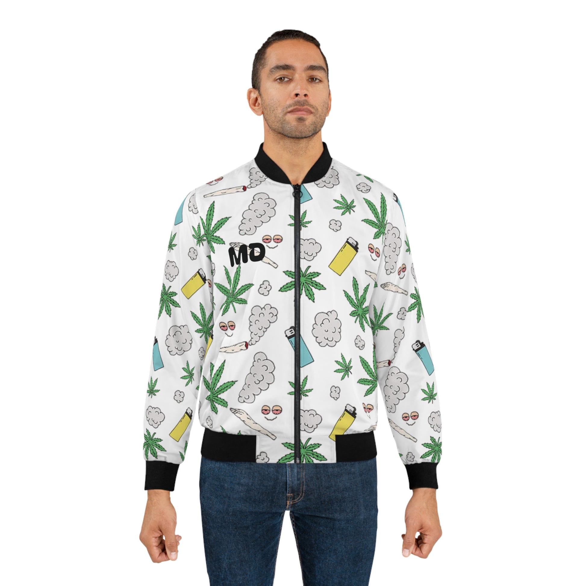 Medicated Design Bomber Jacket