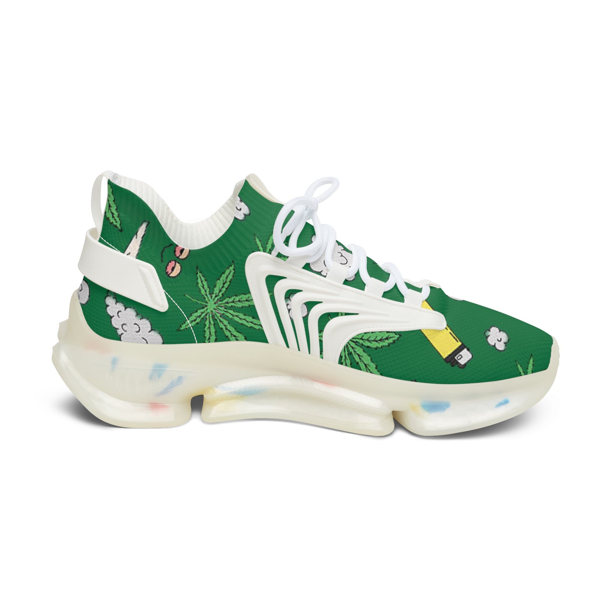 Women Medicated Design Mesh Sneakers
