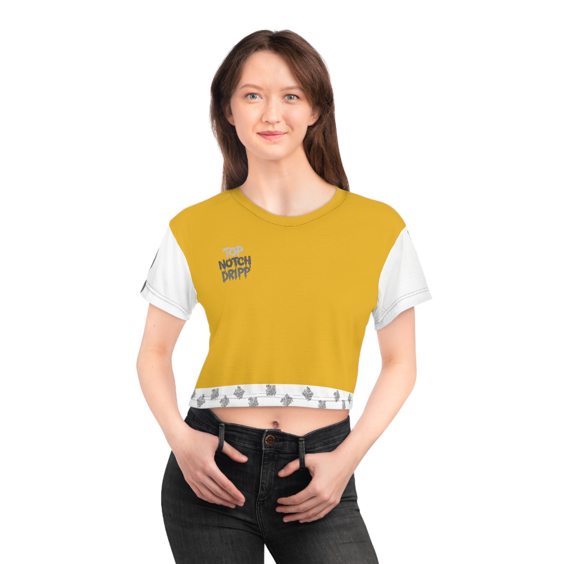 Women Top Notch Dripp Crop T