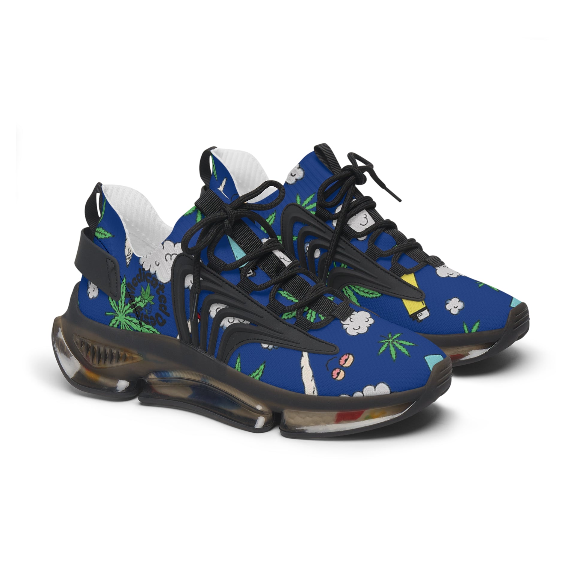 Women Medicated Design Mesh Sneakers