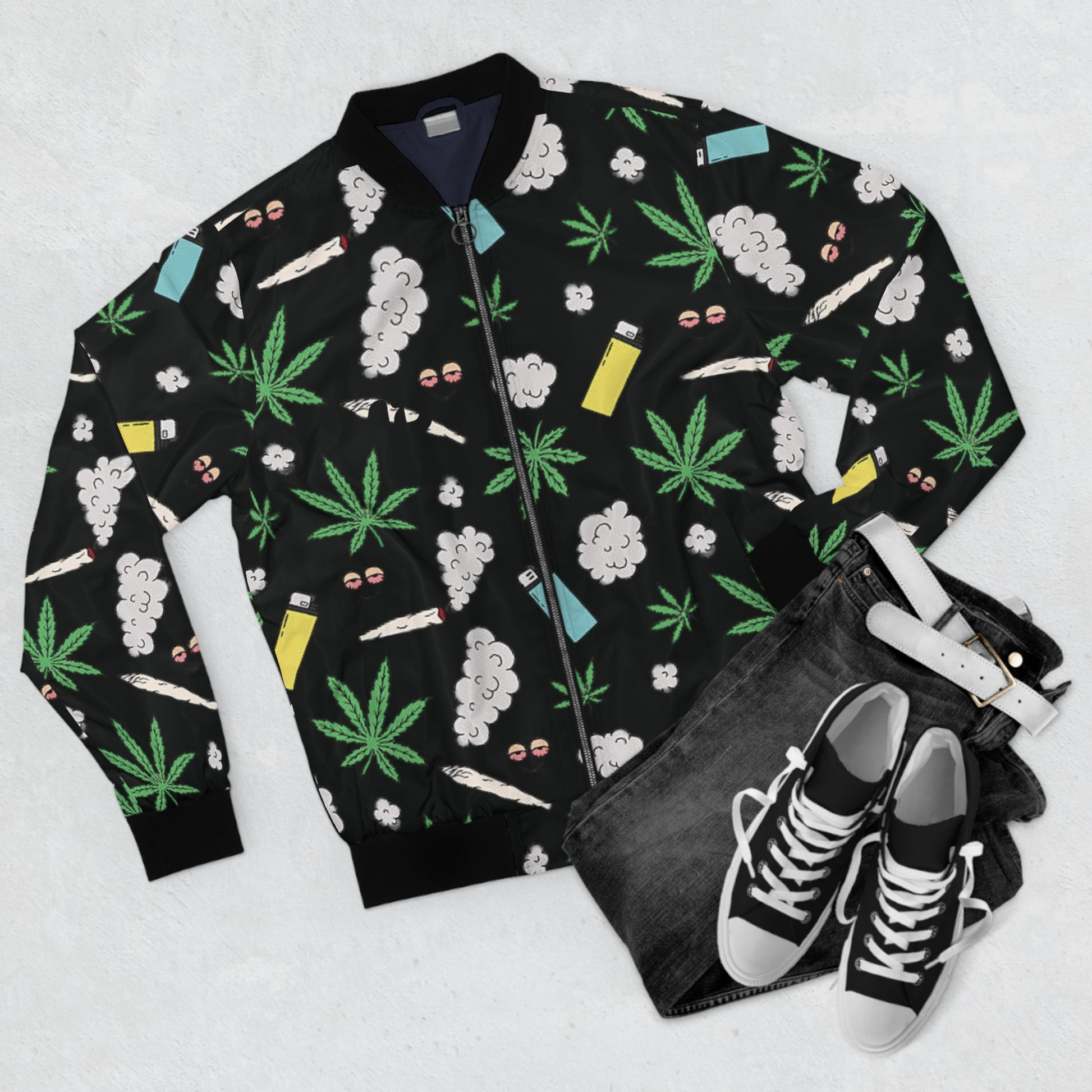 Medicated Design Bomber Jacket