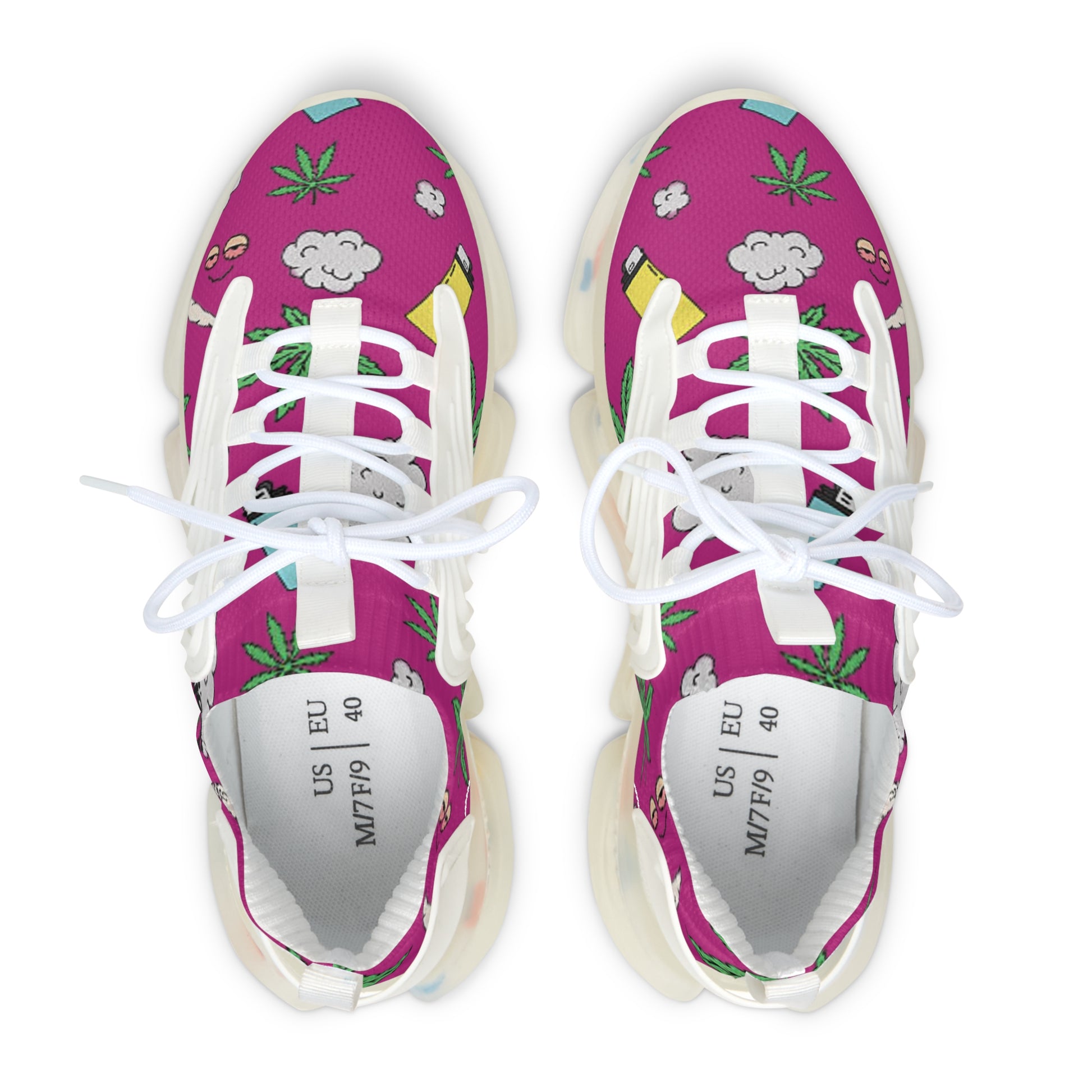 Women Medicated Design Mesh Sneakers