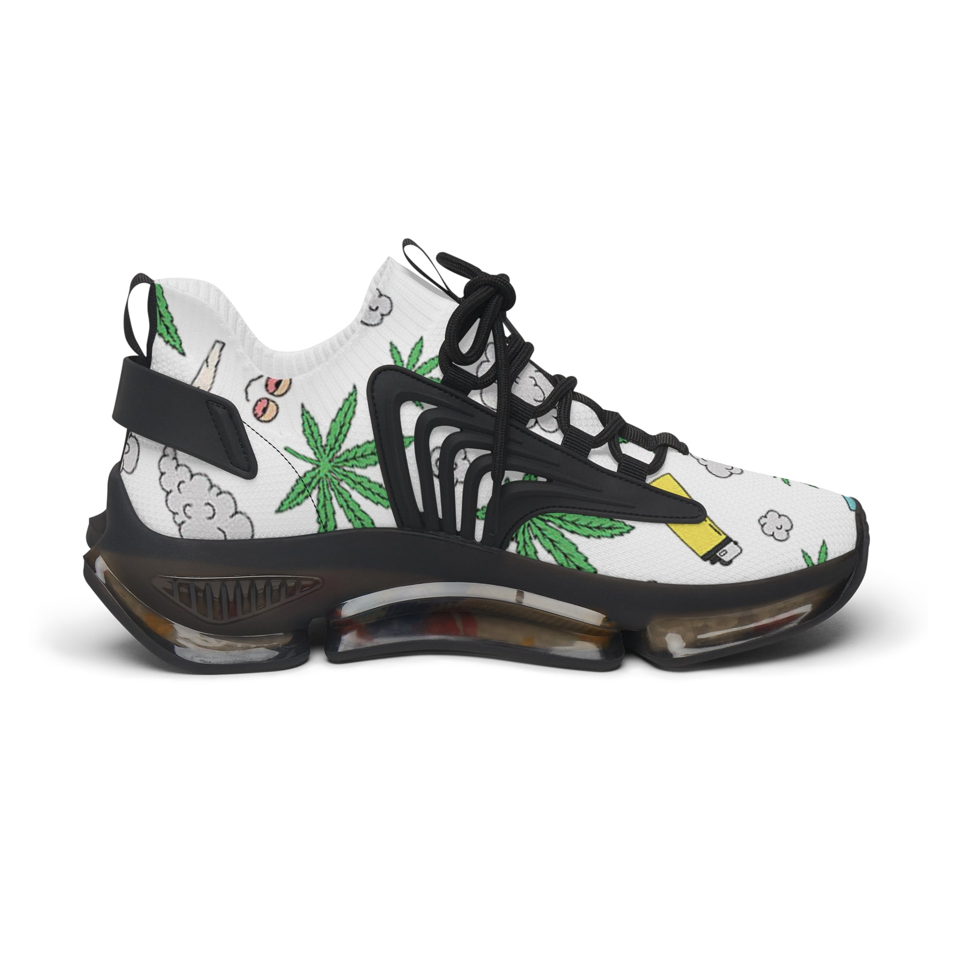 Women Medicated Design Mesh Sneakers