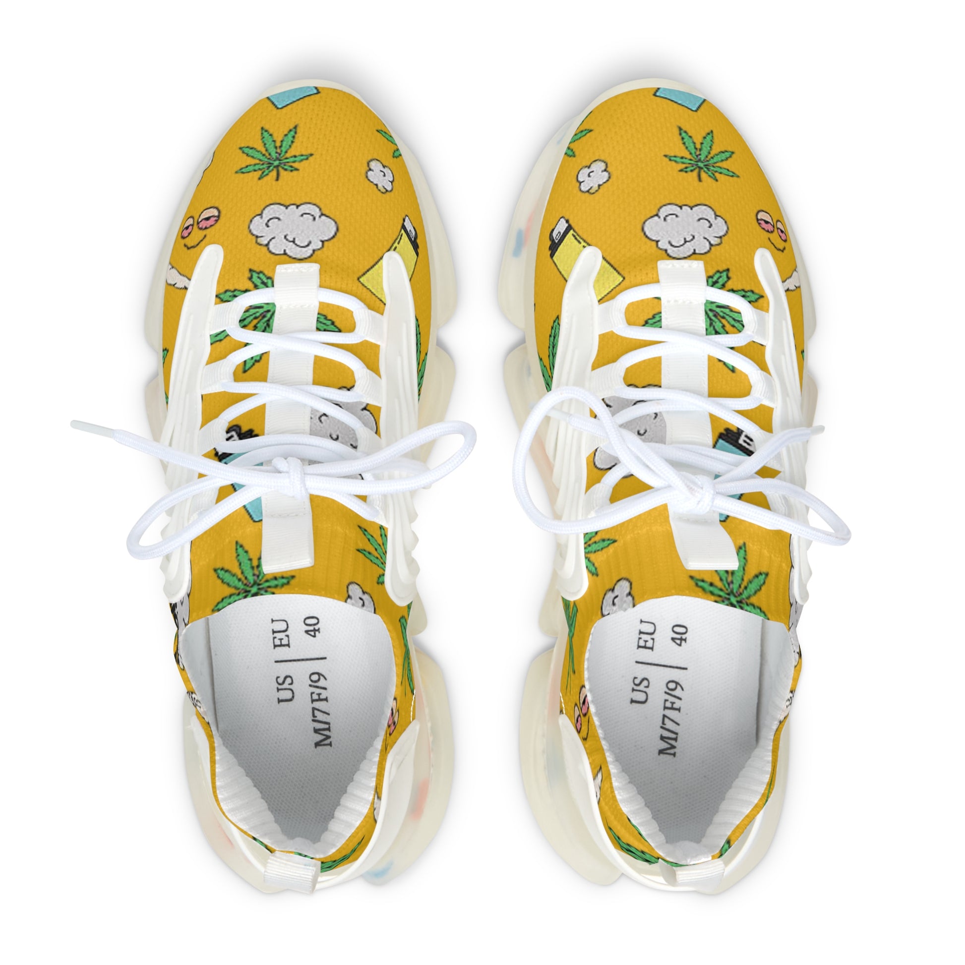 Women Medicated Design Mesh Sneakers