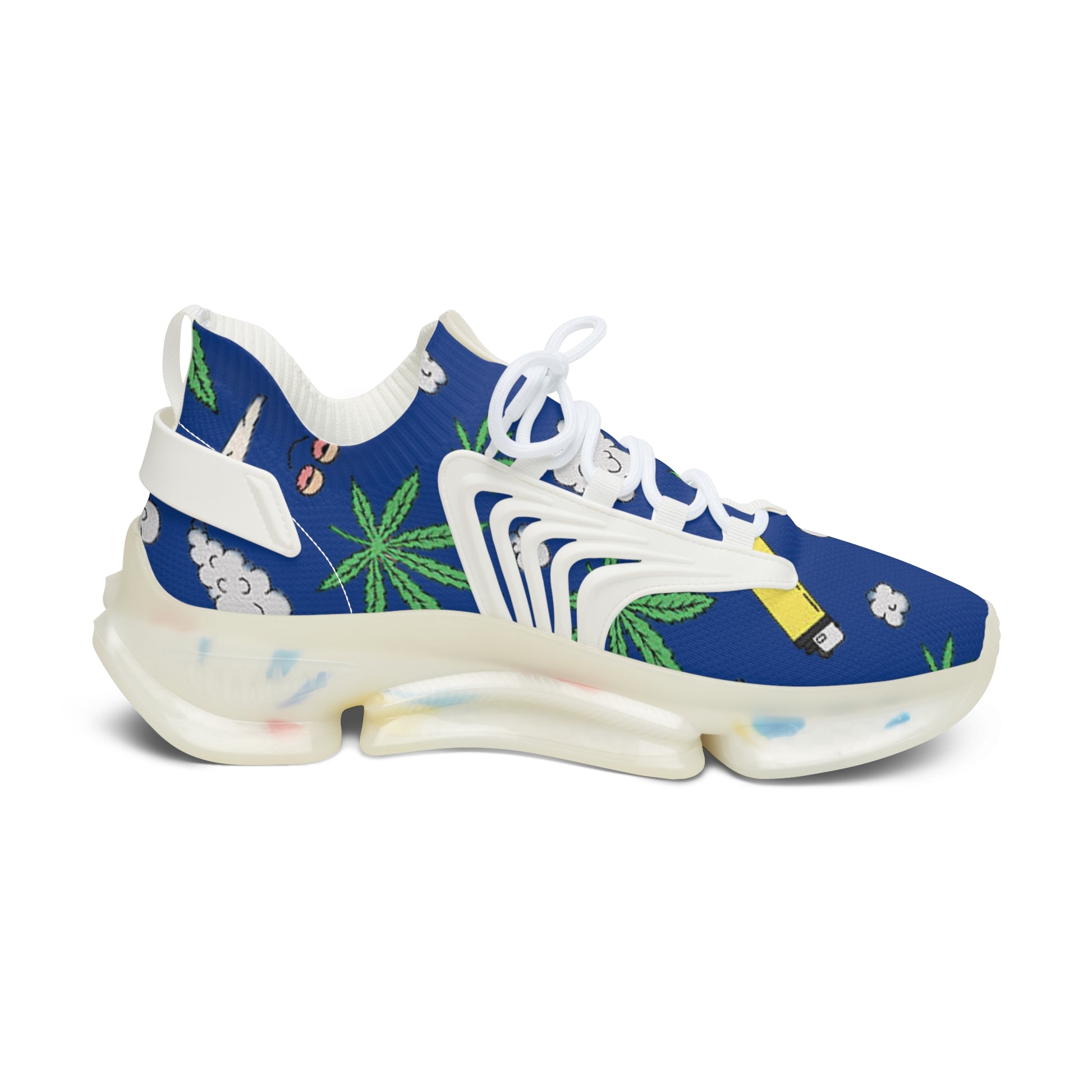 Women Medicated Design Mesh Sneakers